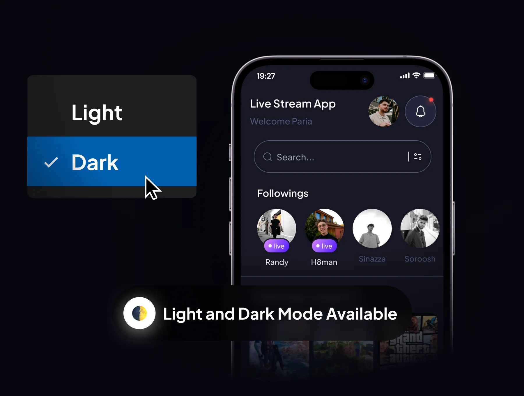 ONAIR - Live Stream App UI Kit 7