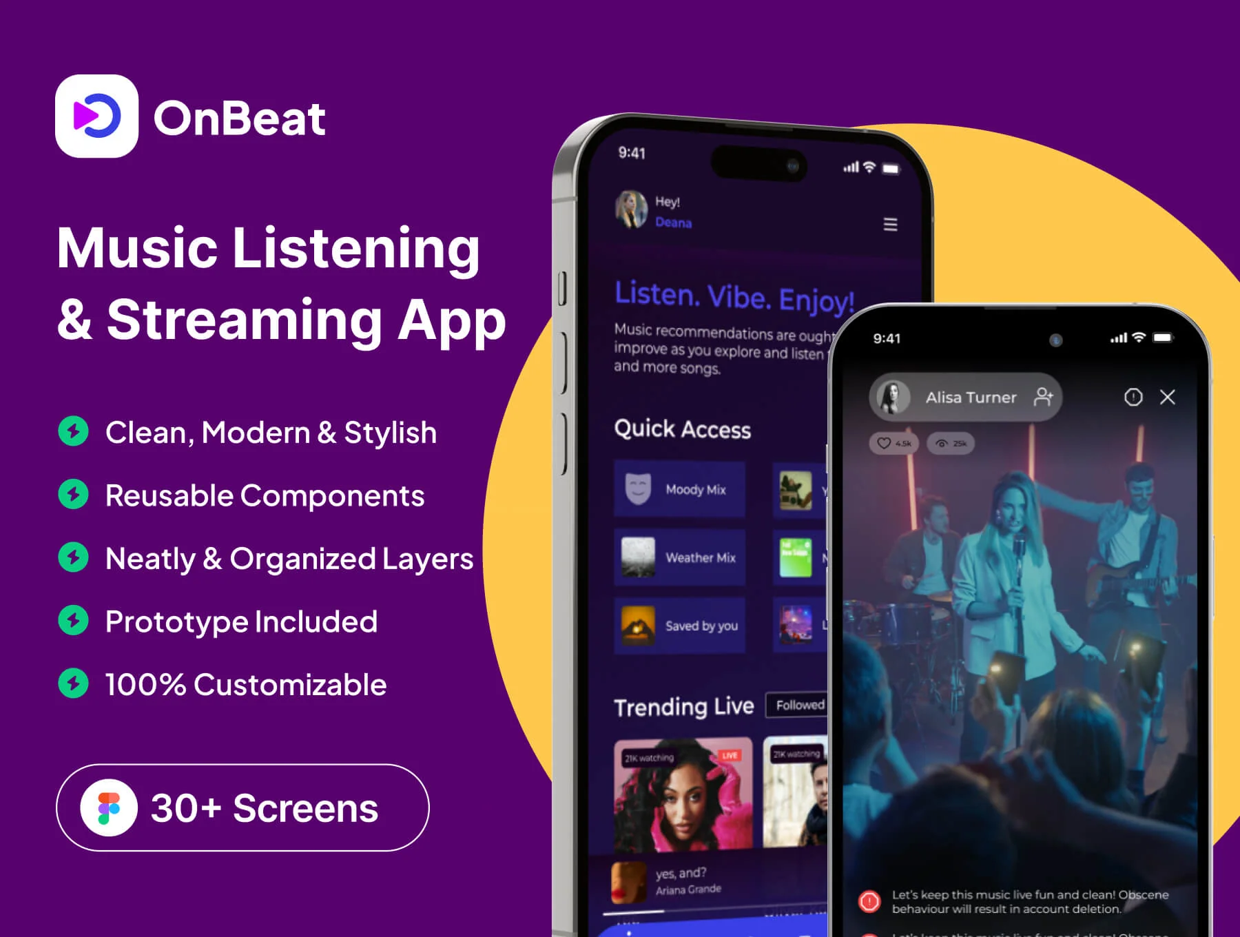 OnBeat - Music Listening & Streaming App