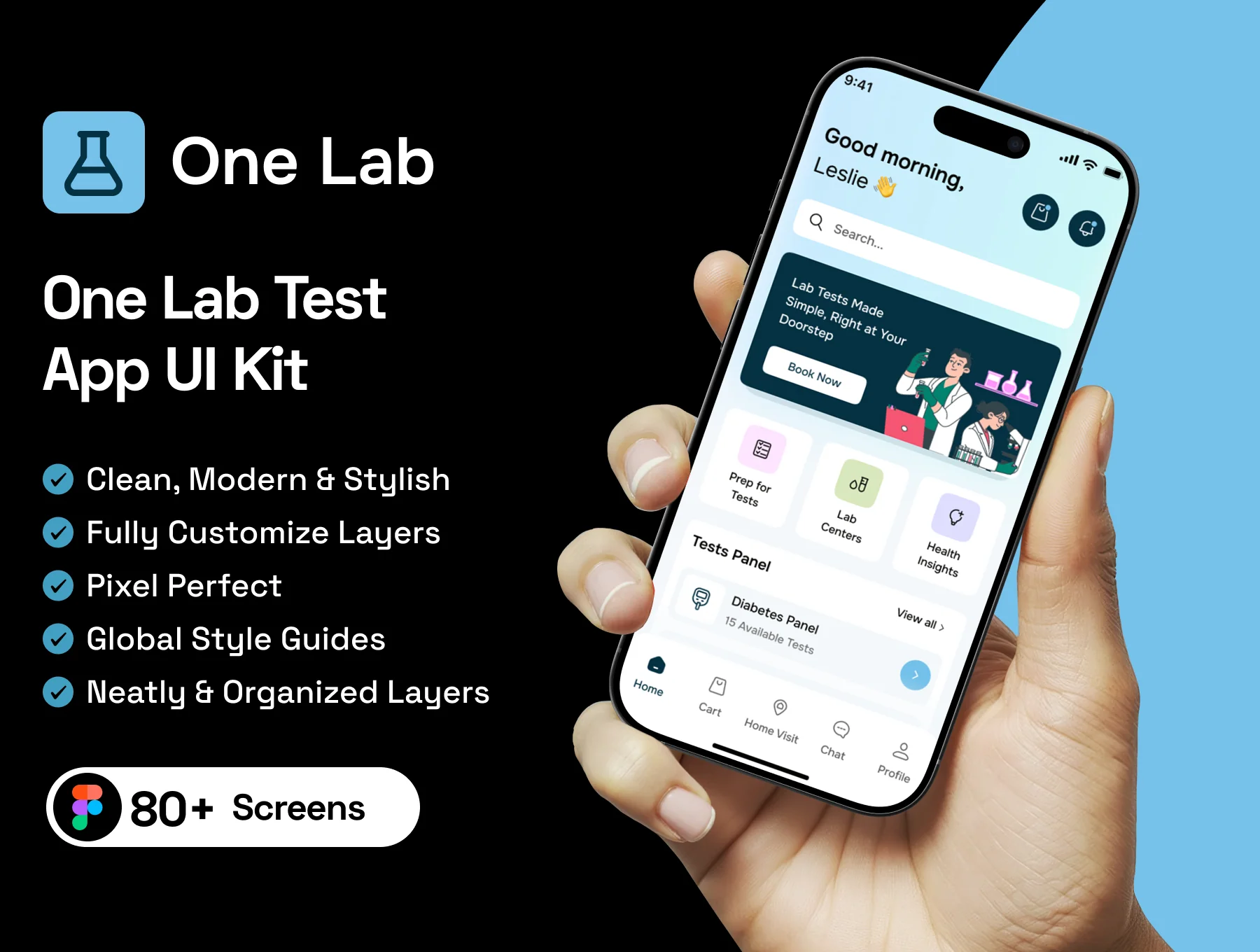 One Lab Test Mobile App UI Kit