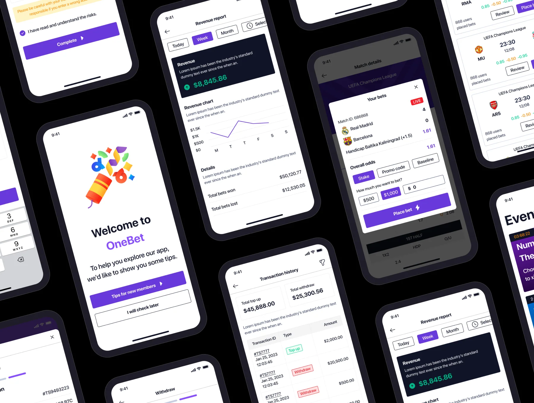 OneBet - Sports Bets UI Kit App 5
