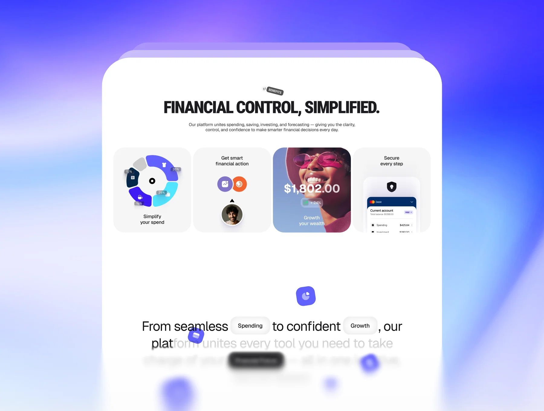 OneFin | Bold Finance SaaS Framer Template 4