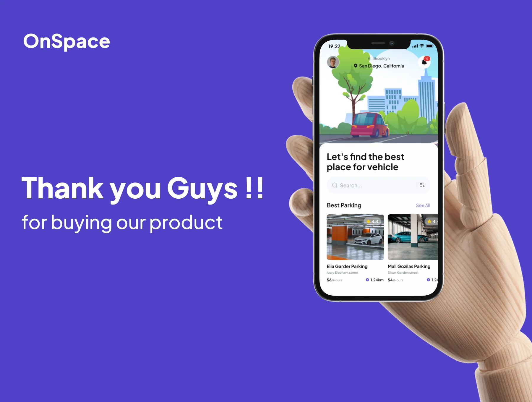 OneSpace - Parking Apps UI Kits 6