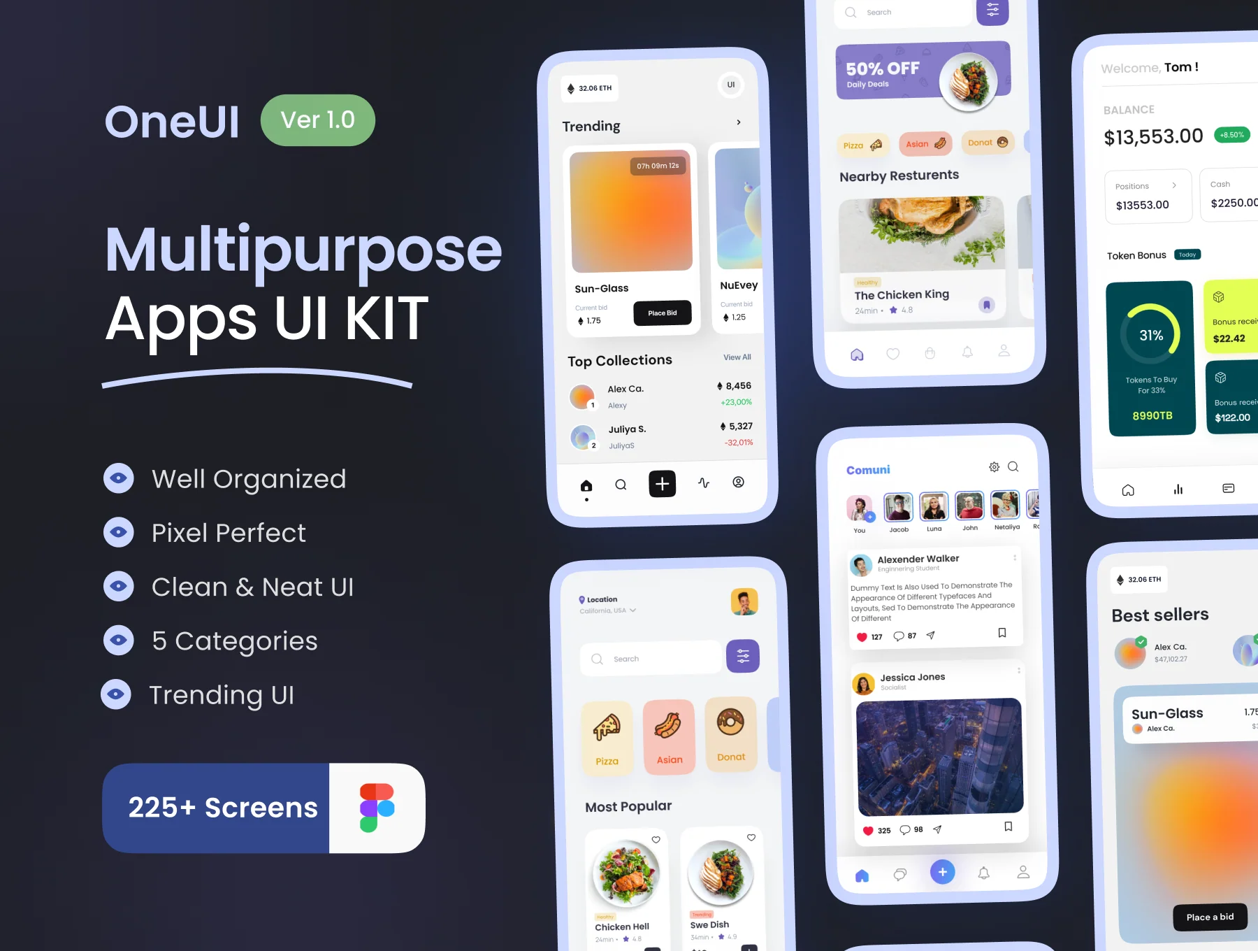OneUI- Multipurpose App UI Kit