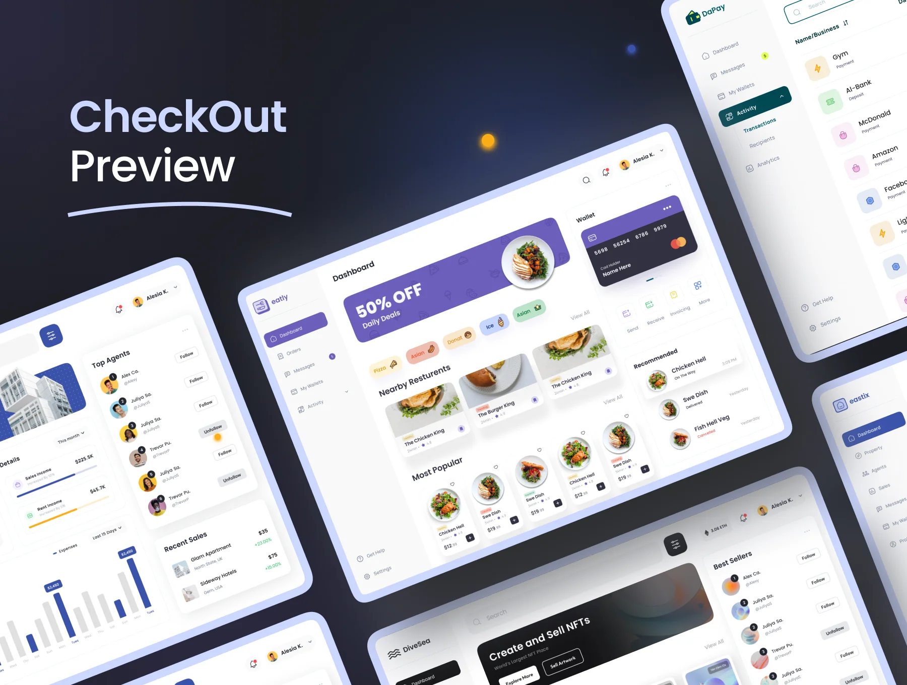 OneUI Version 2.0 - Multipurpose DashBoard UI Kit 6