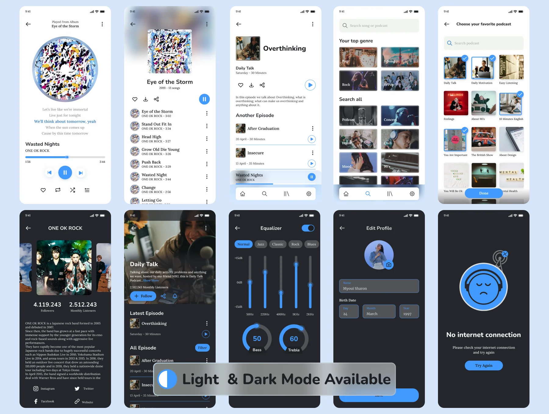 Ongaku - Music & Podcast App UI Kit 7