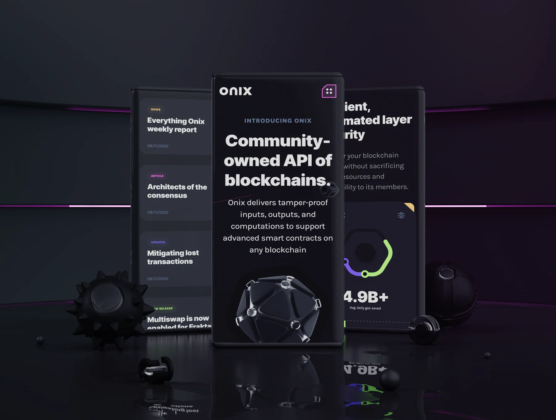 Onix Blockchain Landing Page for Framer 4