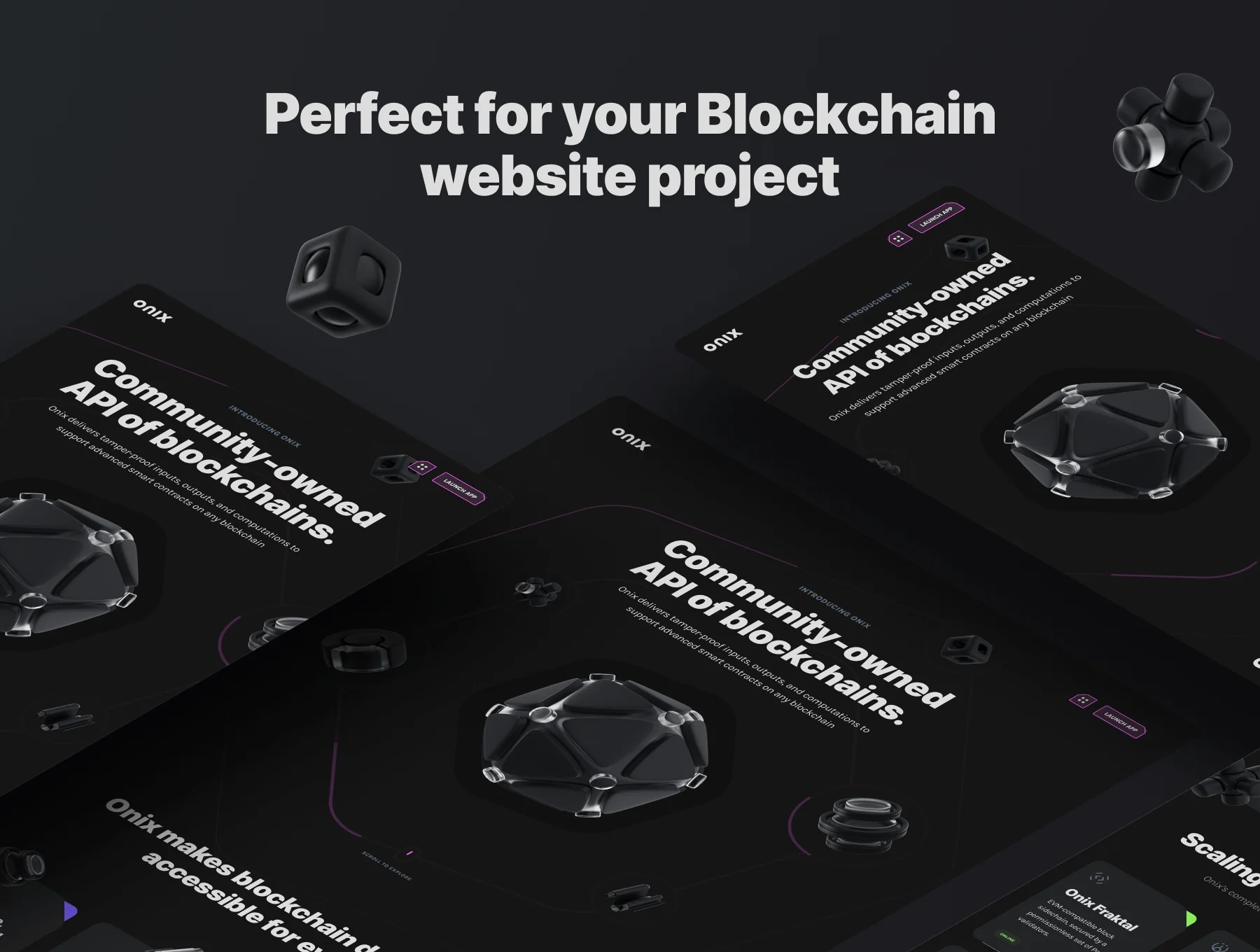 Onix Blockchain Landing Page for Framer 5