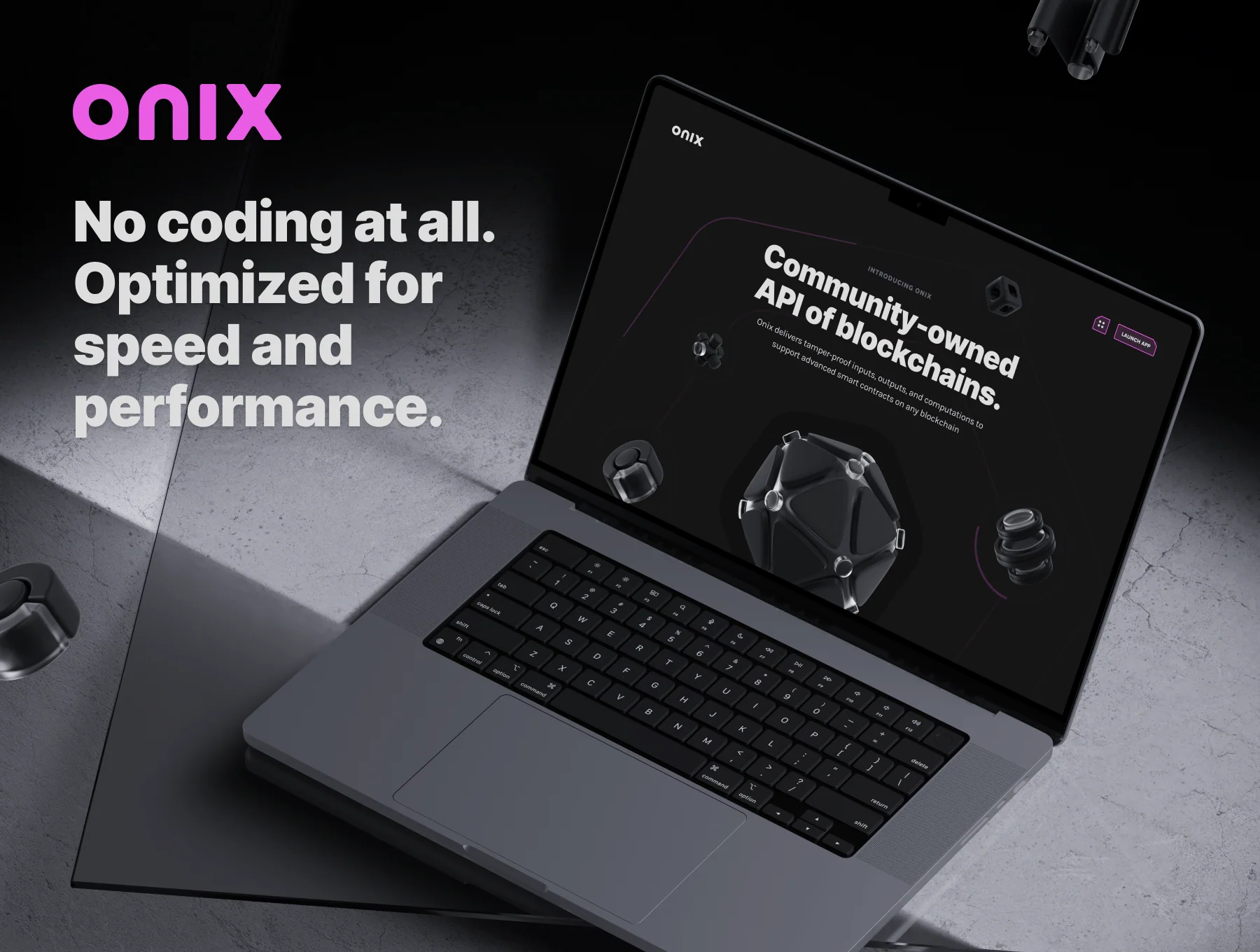 Onix Blockchain Landing Page for Framer 6