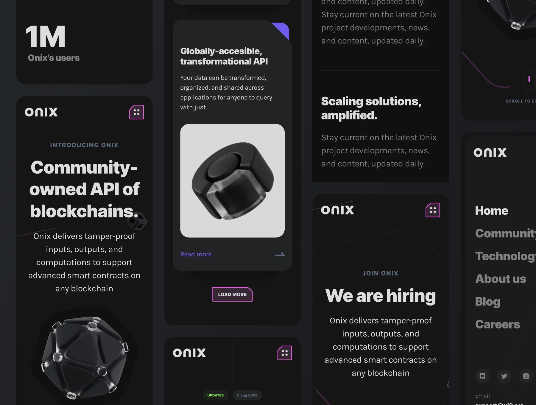 Onix Blockchain Landing Page for Framer 8