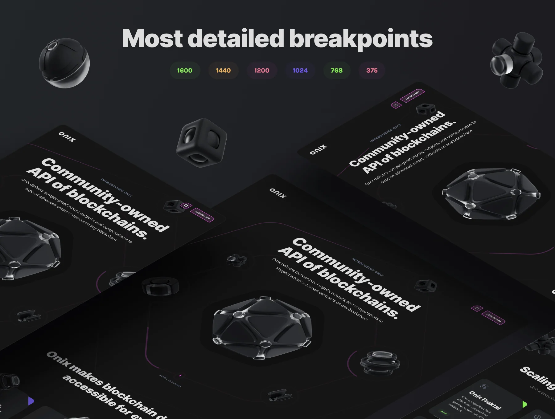 Onix Blockchain Landing Page UI Design Kit 5