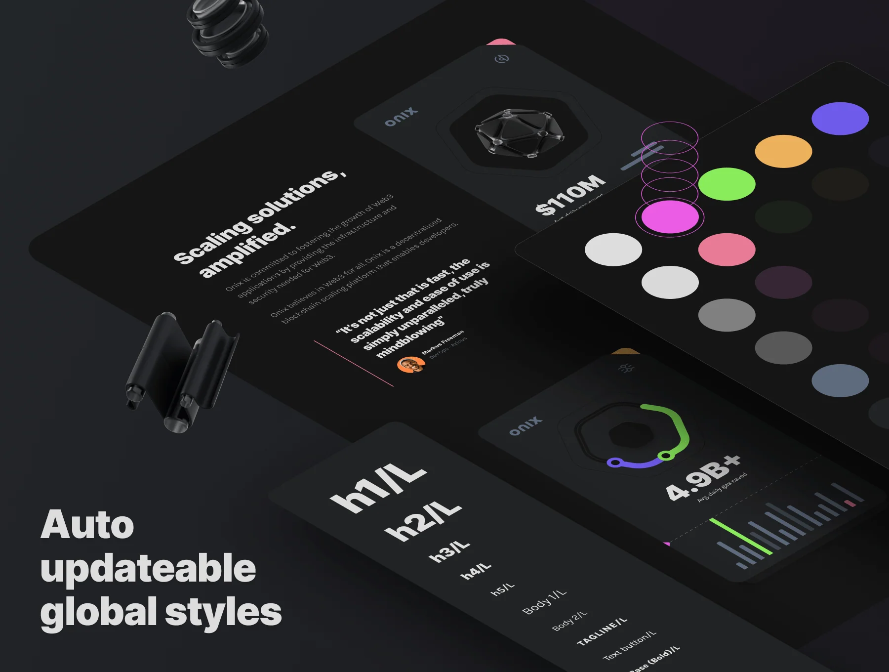 Onix Blockchain Landing Page UI Design Kit 6