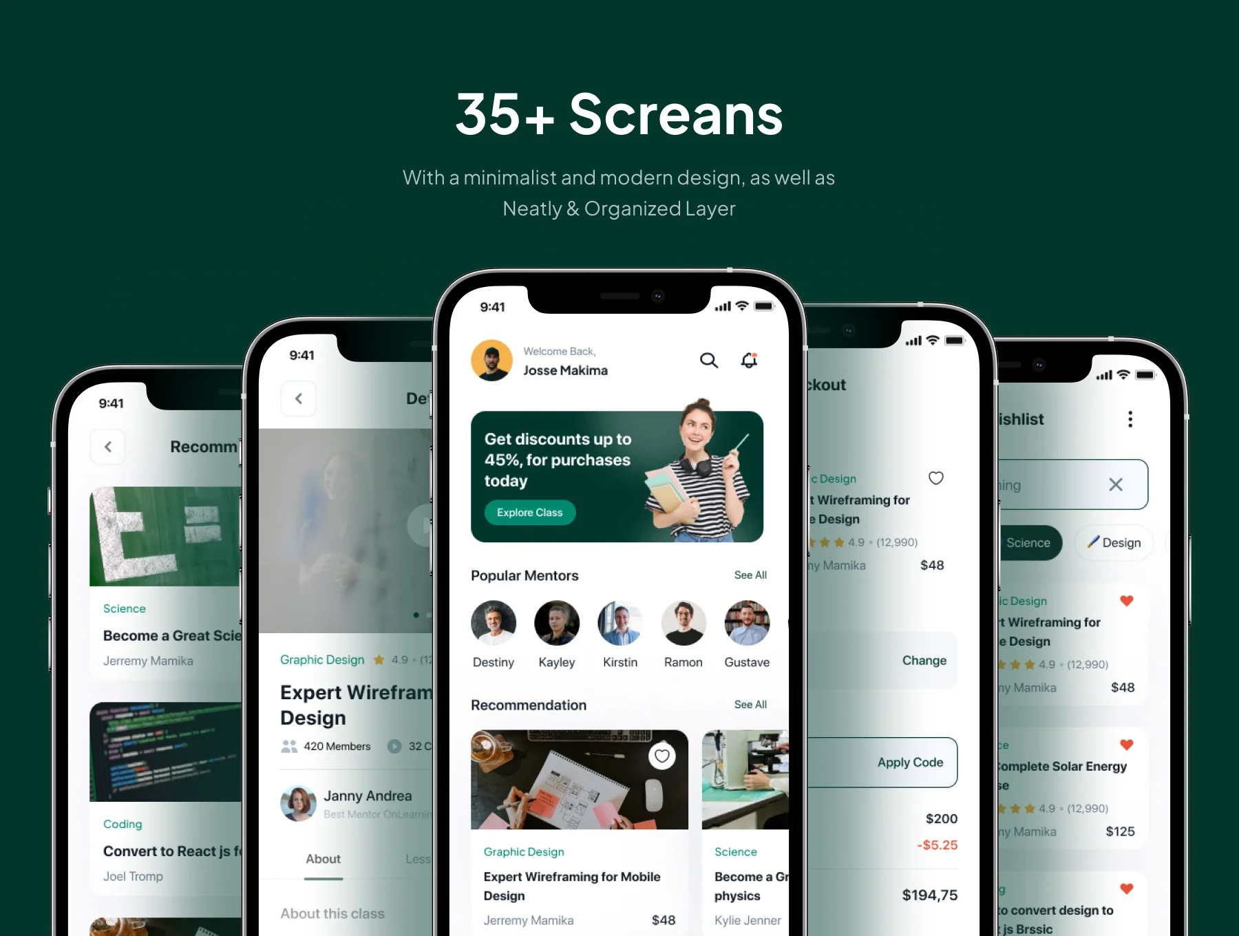 OnLearning - Online Course Apps IOS UI Kit 3