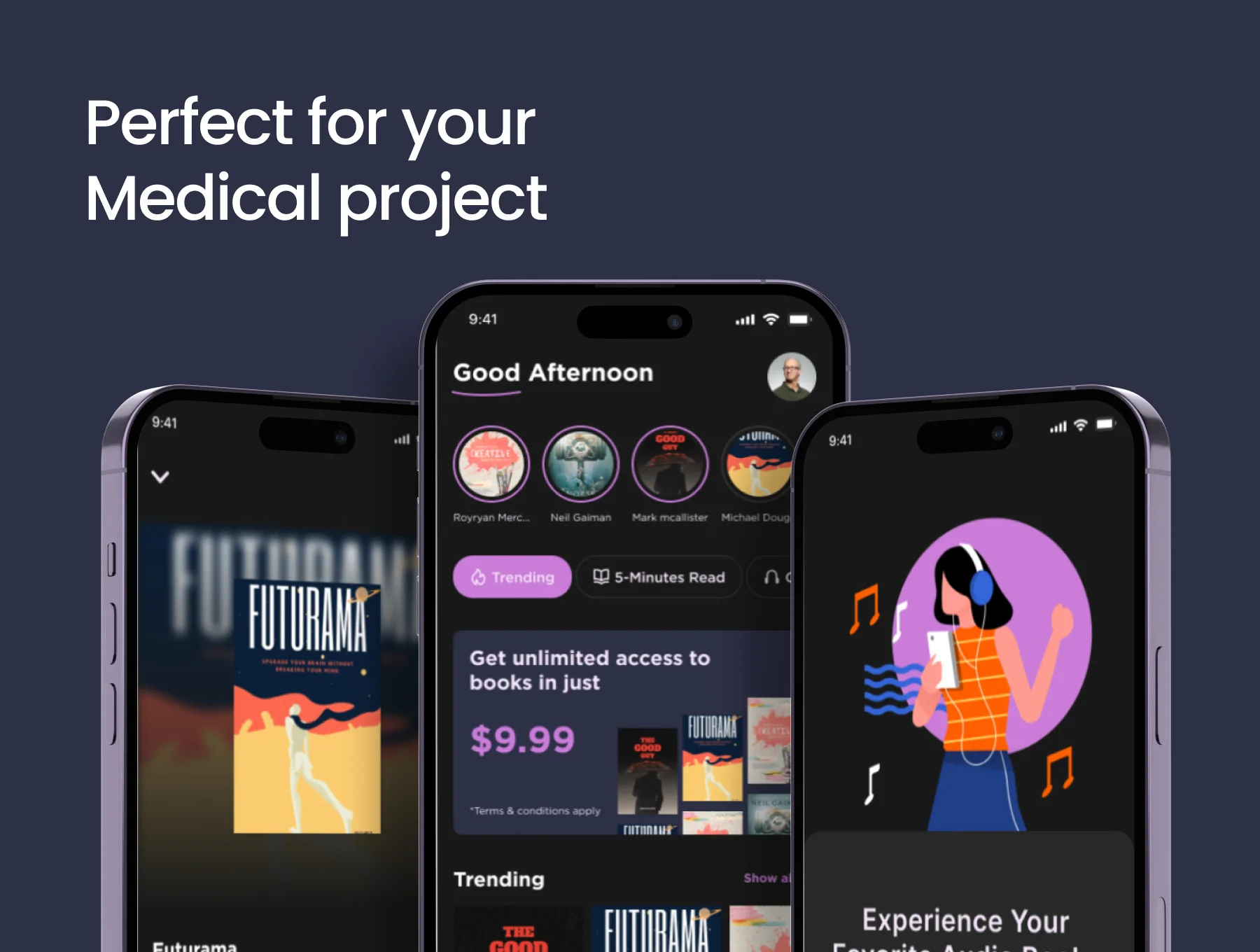 ListenLit - Online book reading and listening mobile application 3