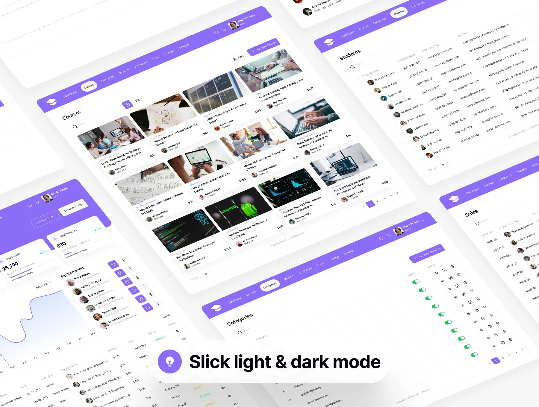 Online Course Admin UI Kit 5