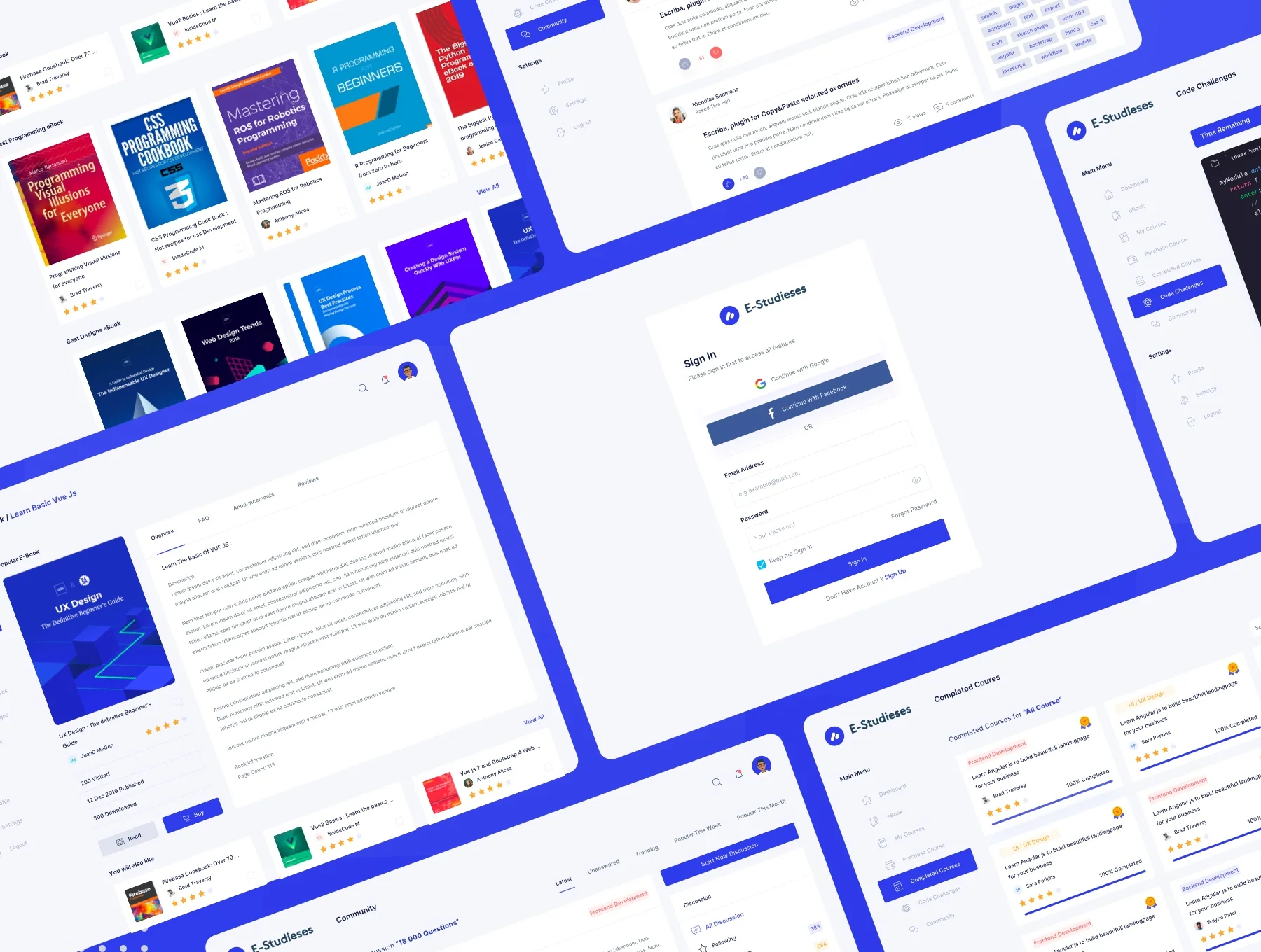Online Course Dashboard Kit 7