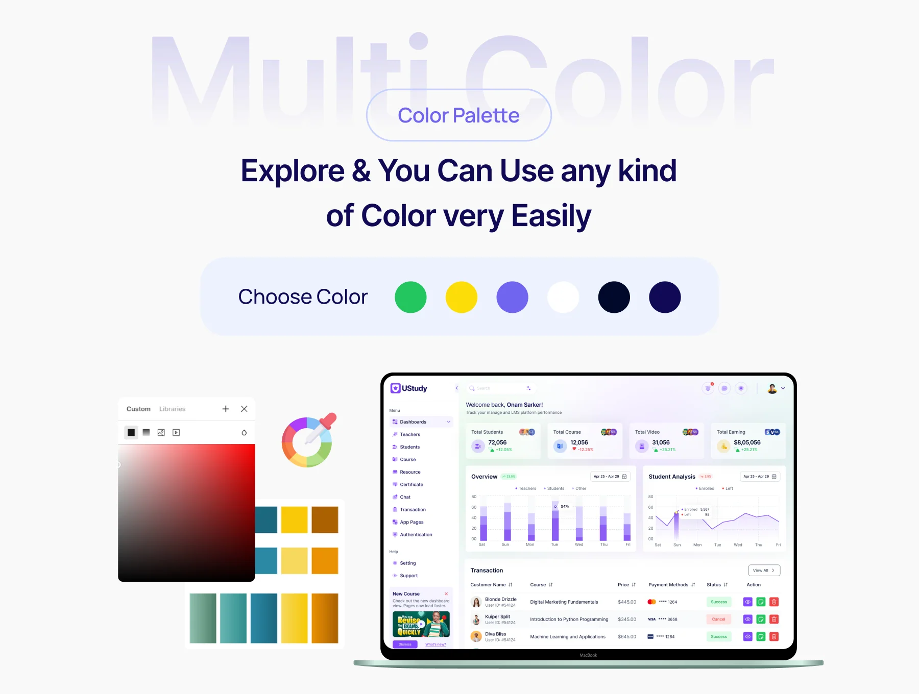 Online Course & Education LMS Figma  Admin UI Template Kit 4