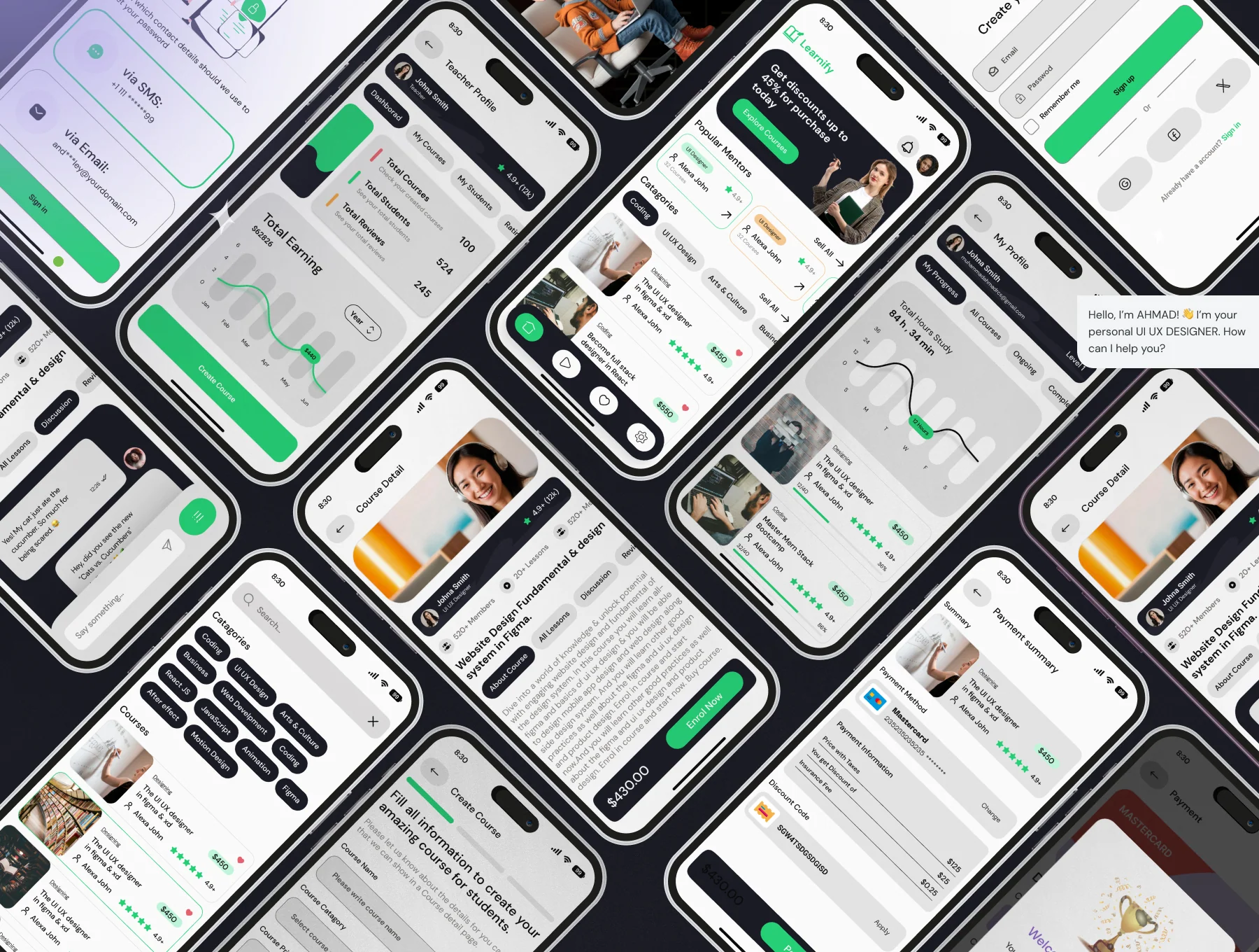 Online Course UI UX Kit 3