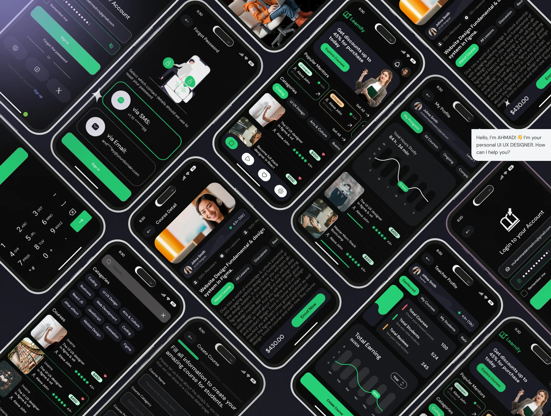 Online Course UI UX Kit 4