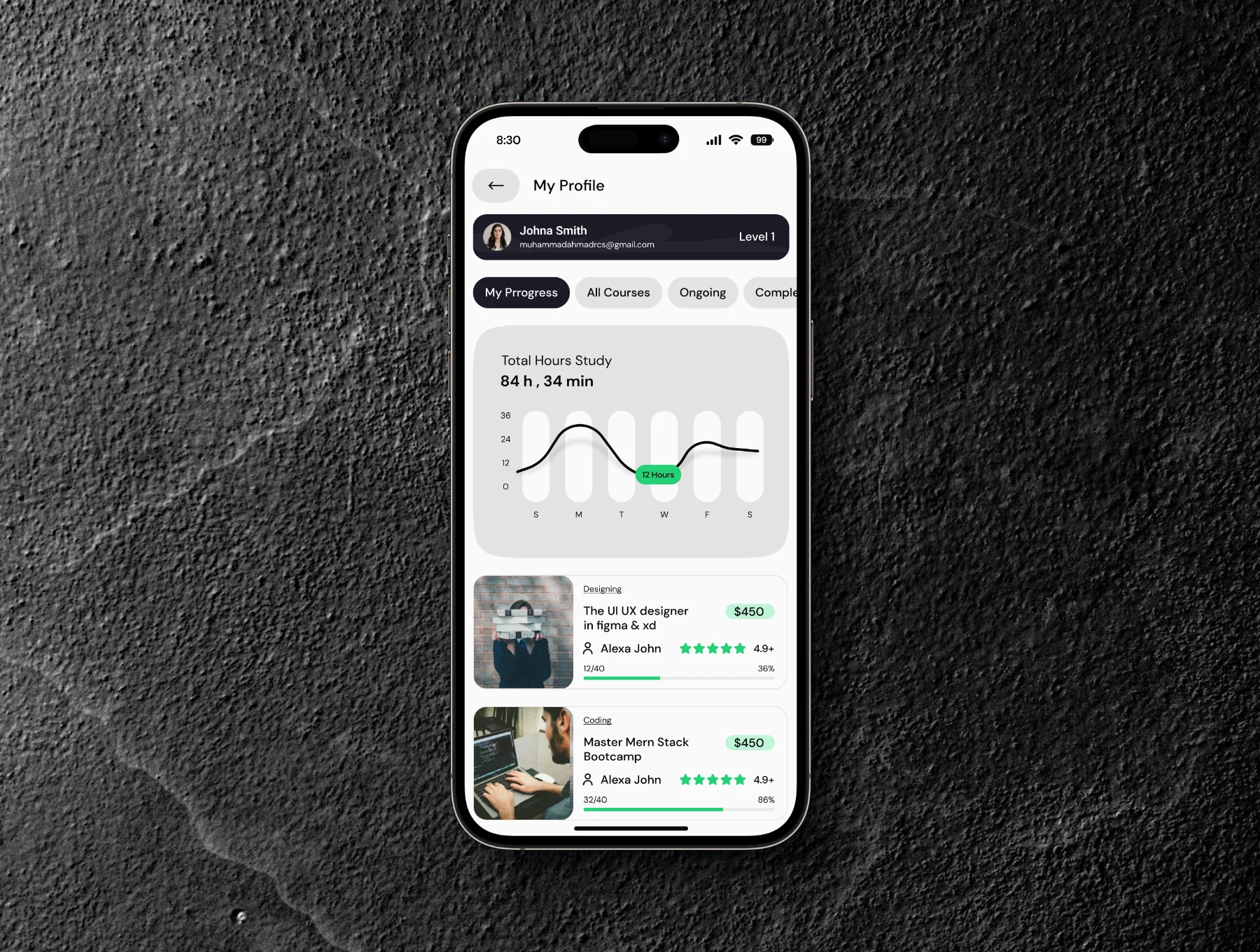 Online Course UI UX Kit 7