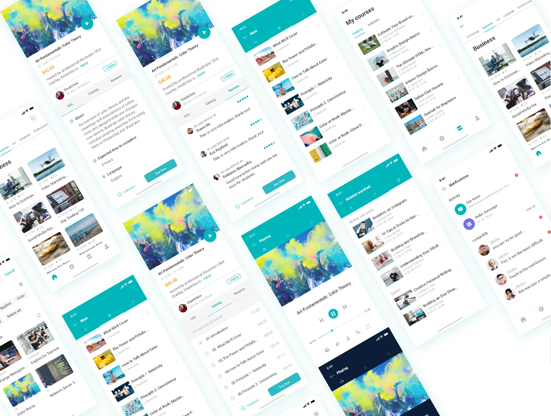 online courses UI Kit 5