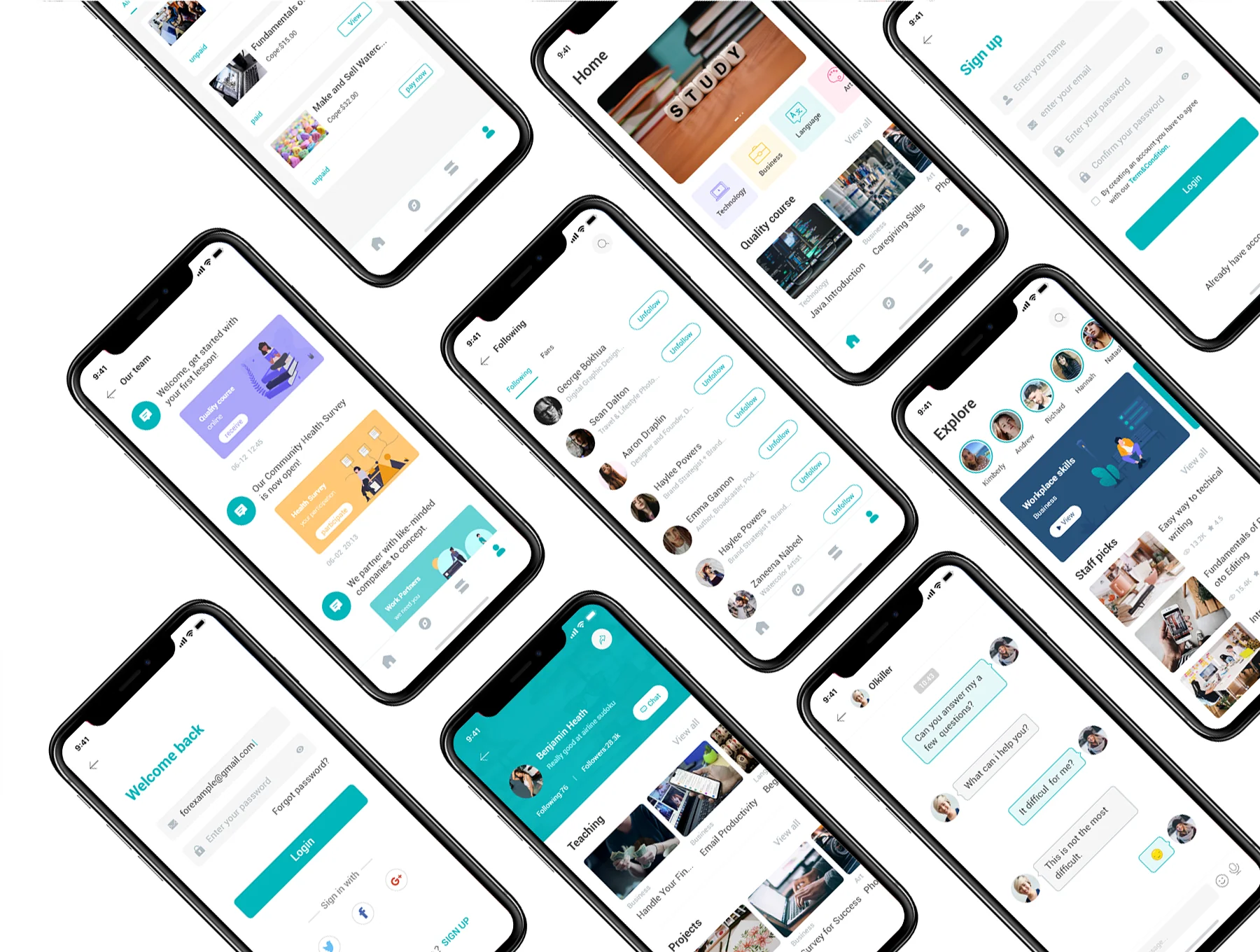 online courses UI Kit 6