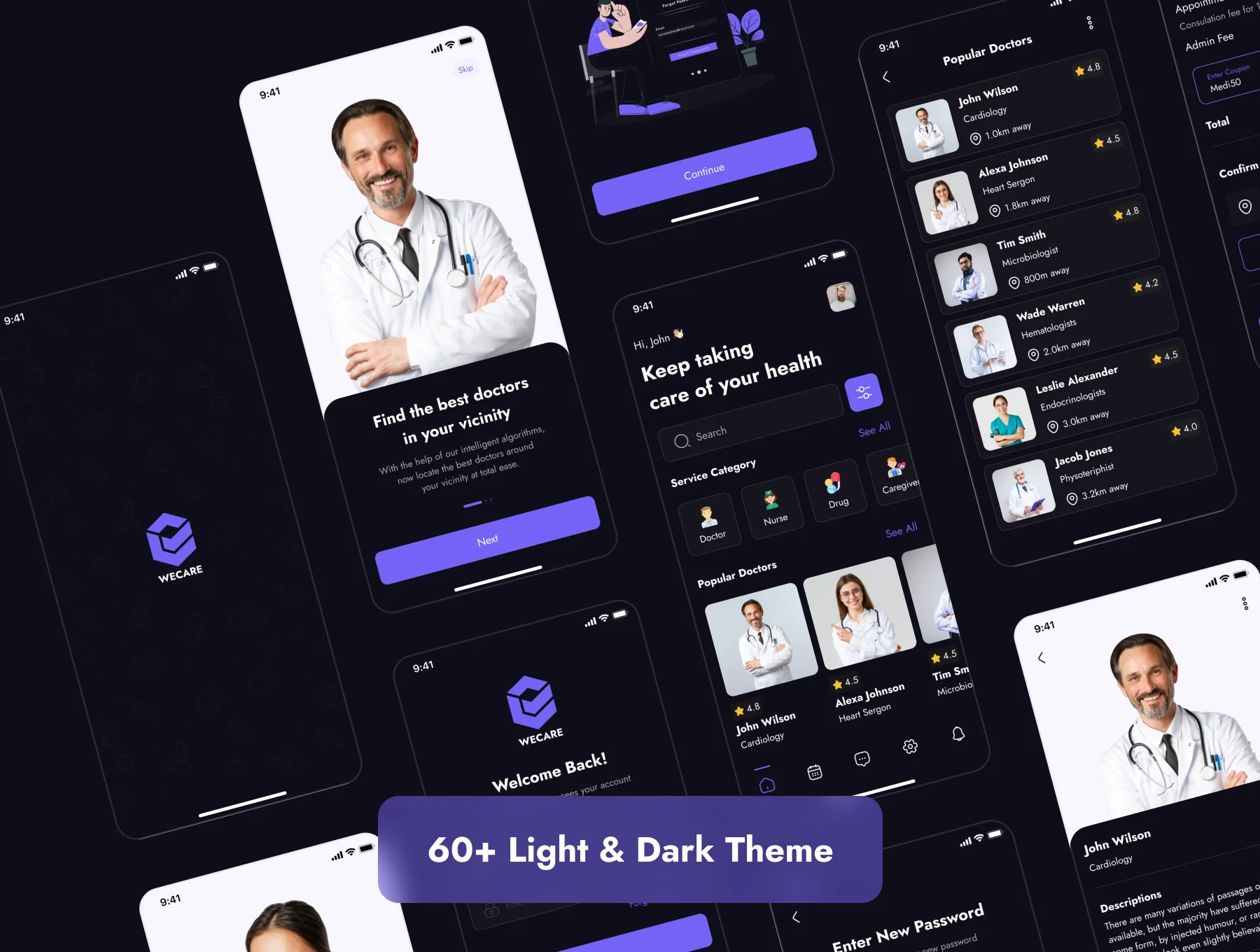 Online Doctor Appointment App UI Kit 7