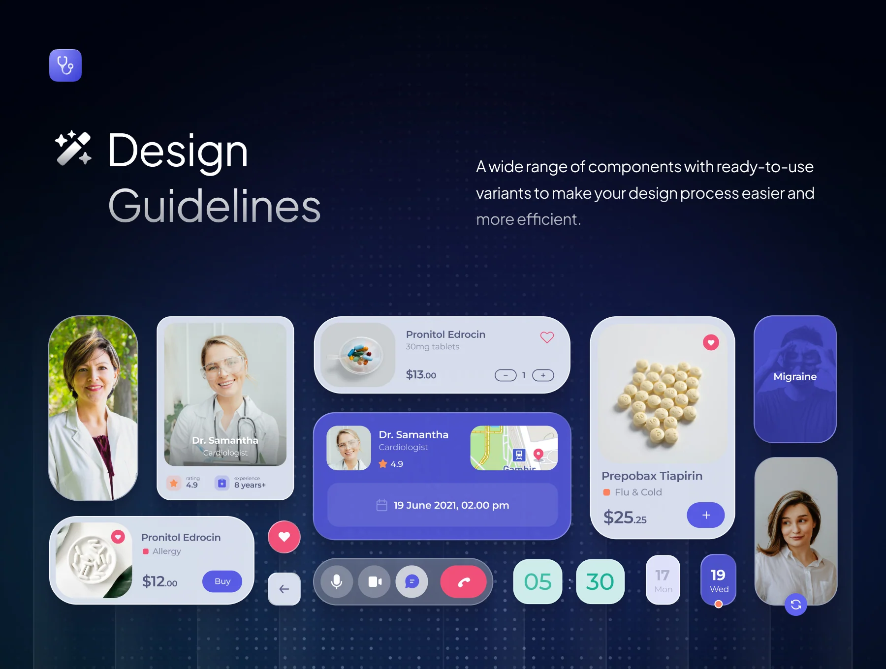 Pocket Doc - Mobile Healthcare App UI Kit 3