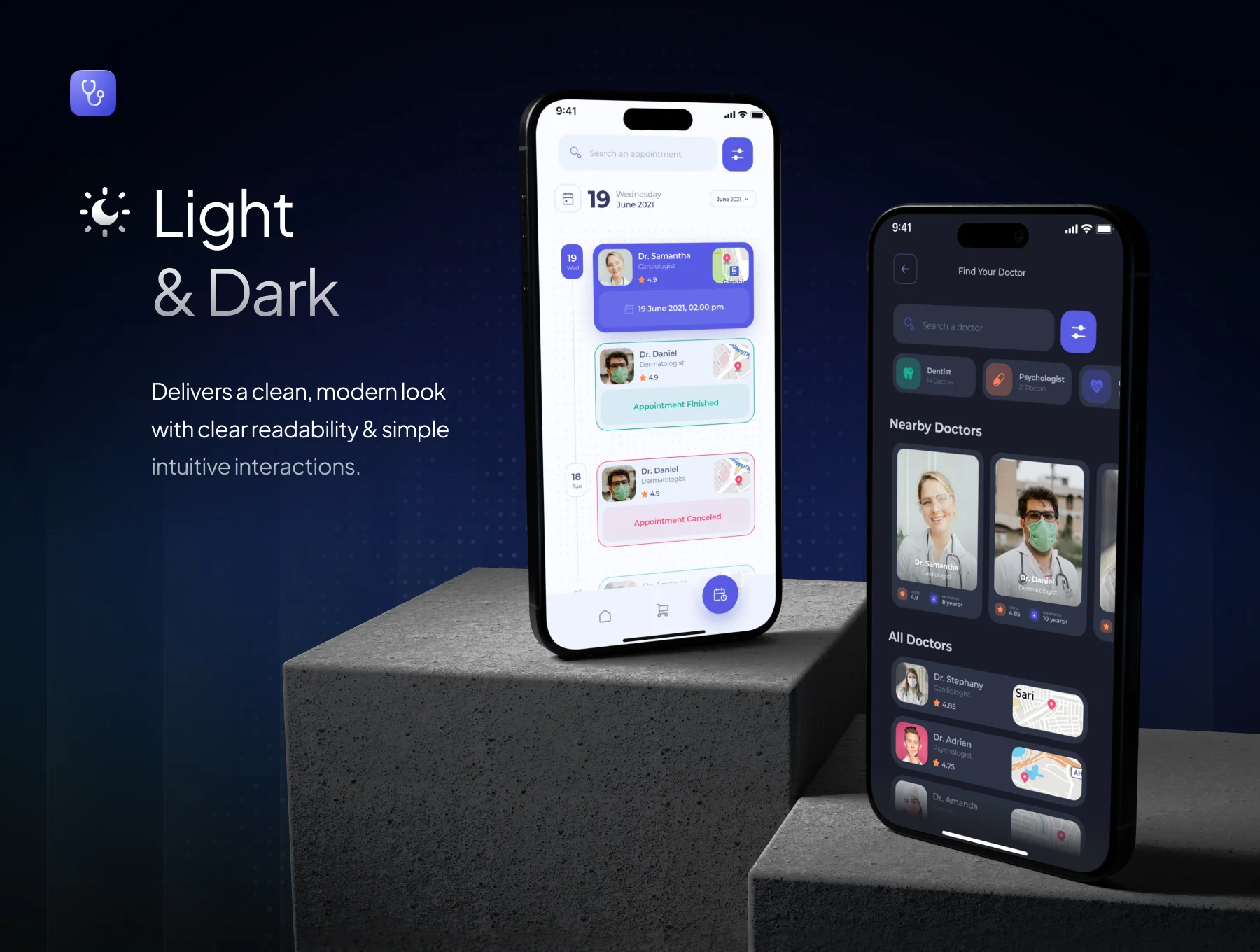 Pocket Doc - Mobile Healthcare App UI Kit 5