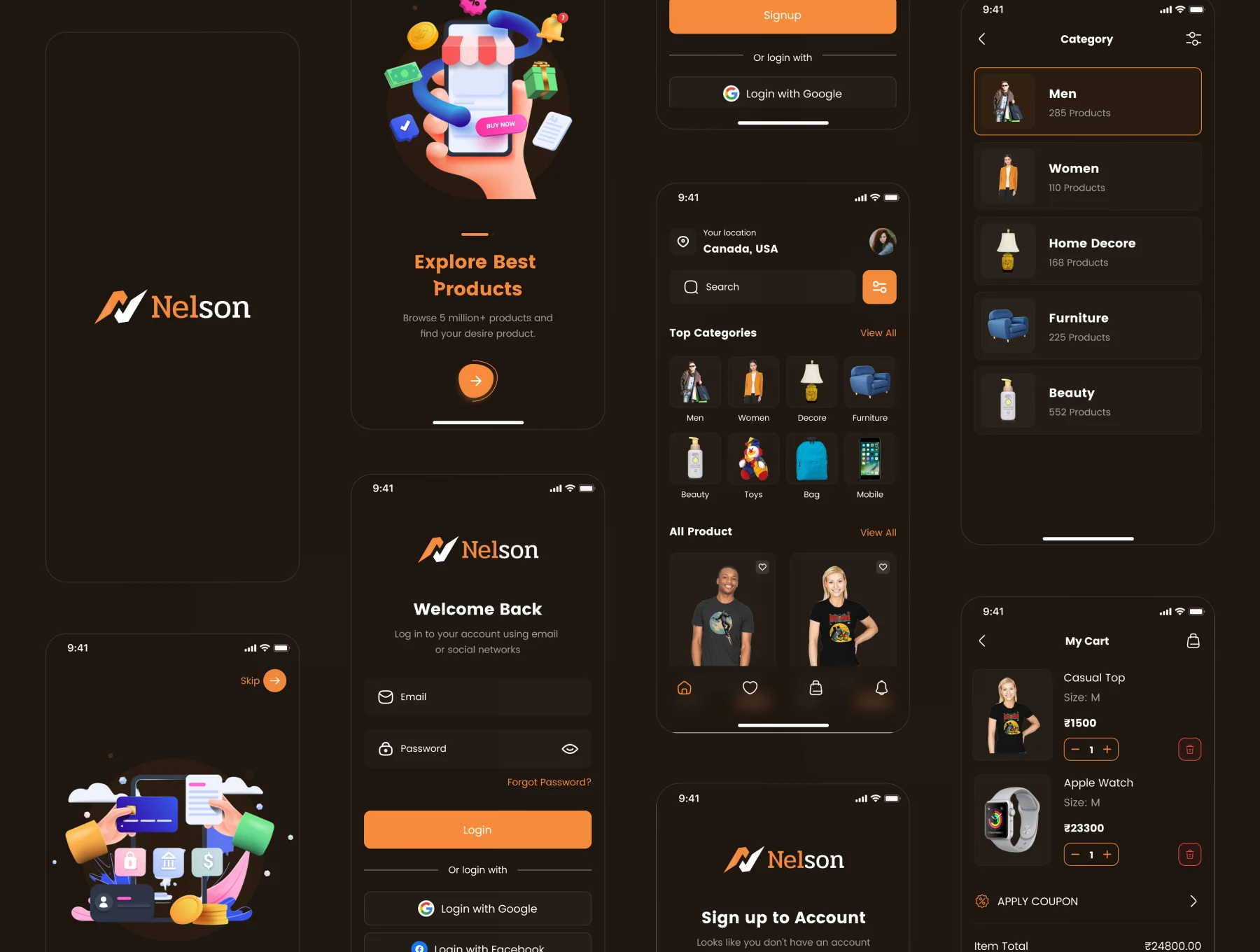 E-Commerce App UI Kit 7