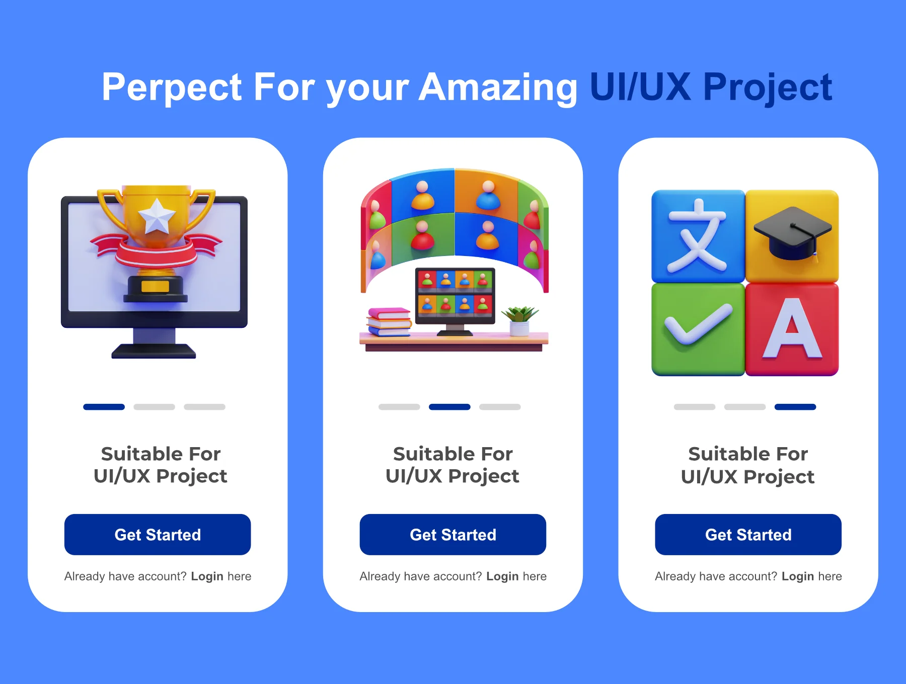 Online Education 3D Icons Packs 4