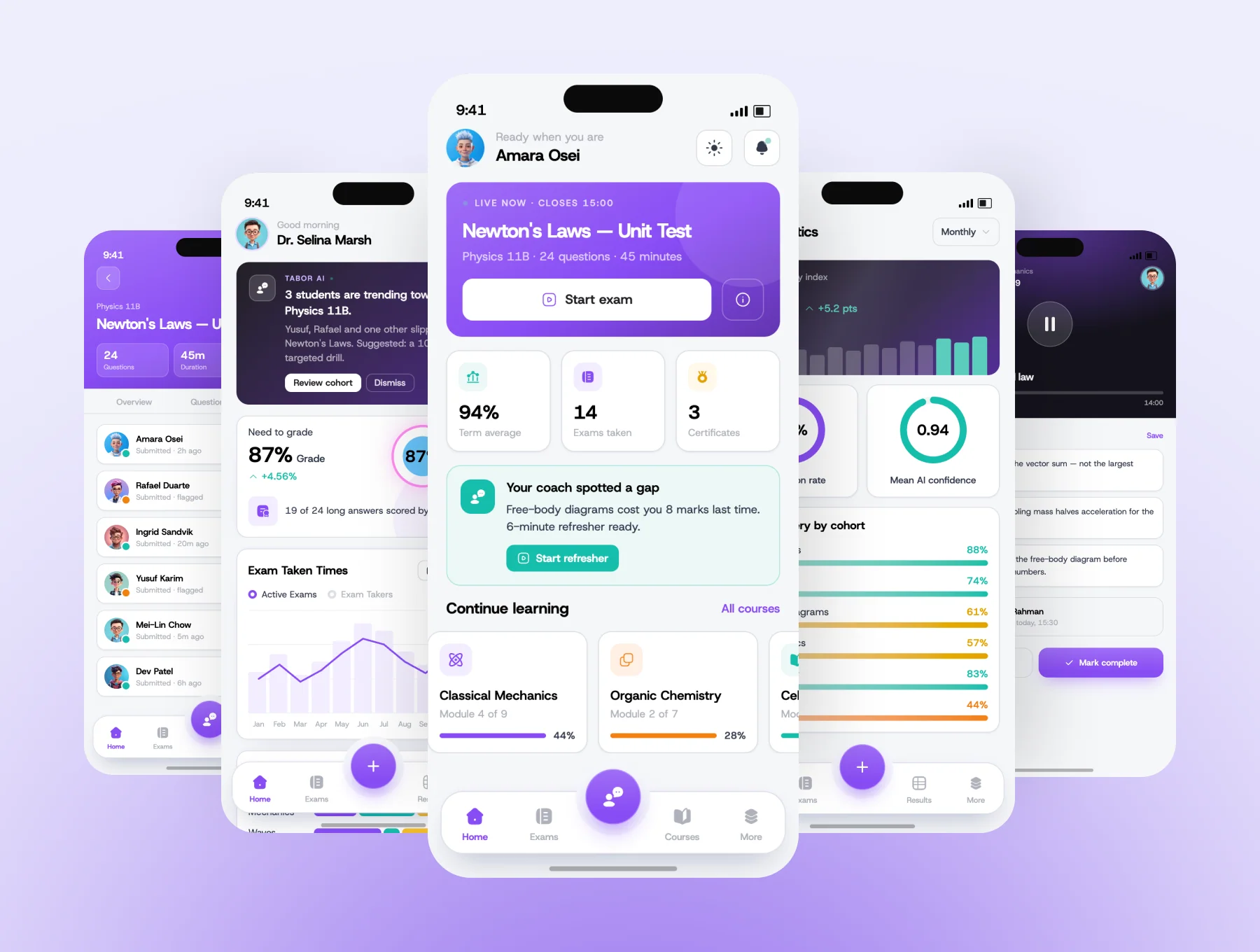 Online Exam & Quiz Learning Mobile App Design 3