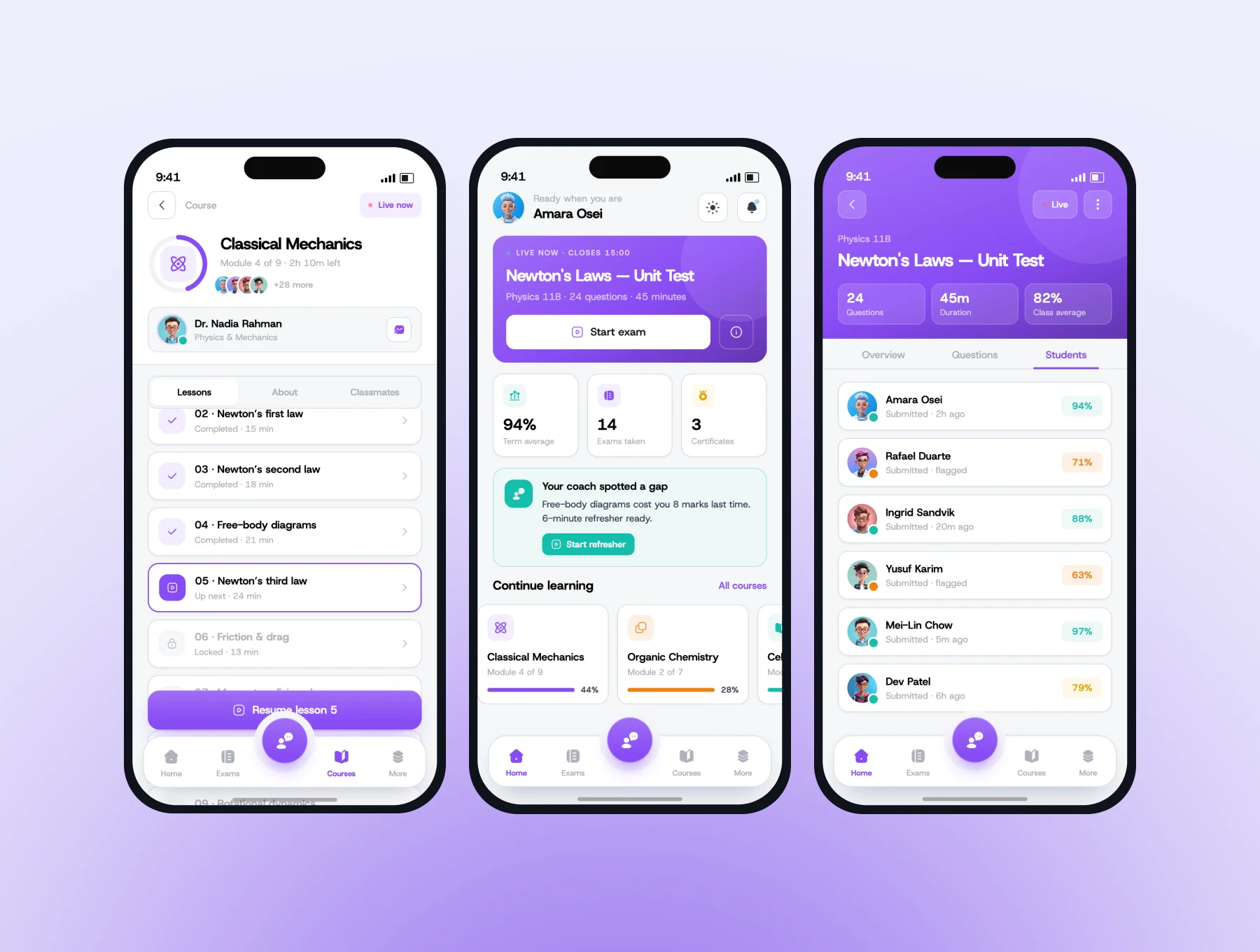 Online Exam & Quiz Learning Mobile App Design 4