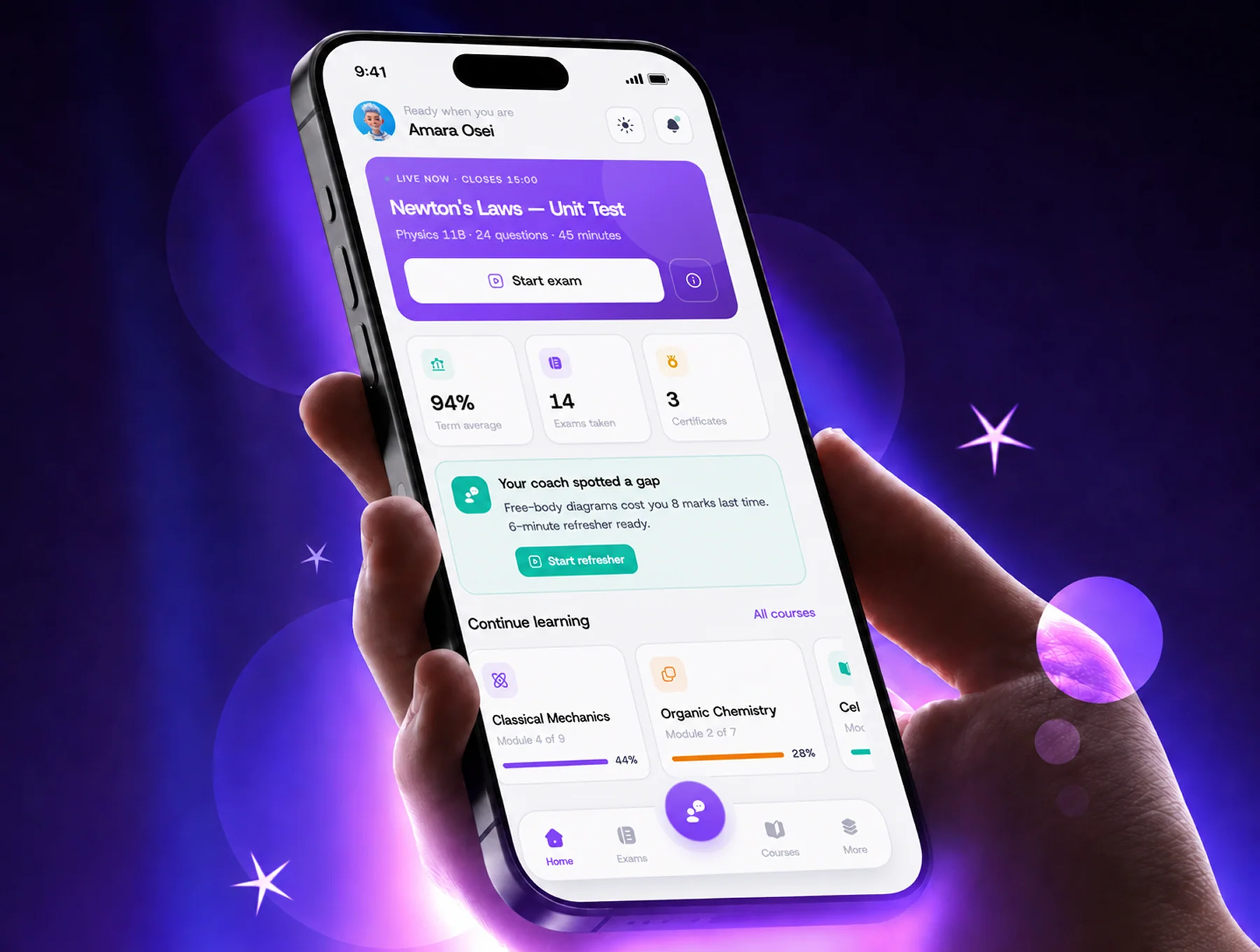 Online Exam & Quiz Learning Mobile App Design 5