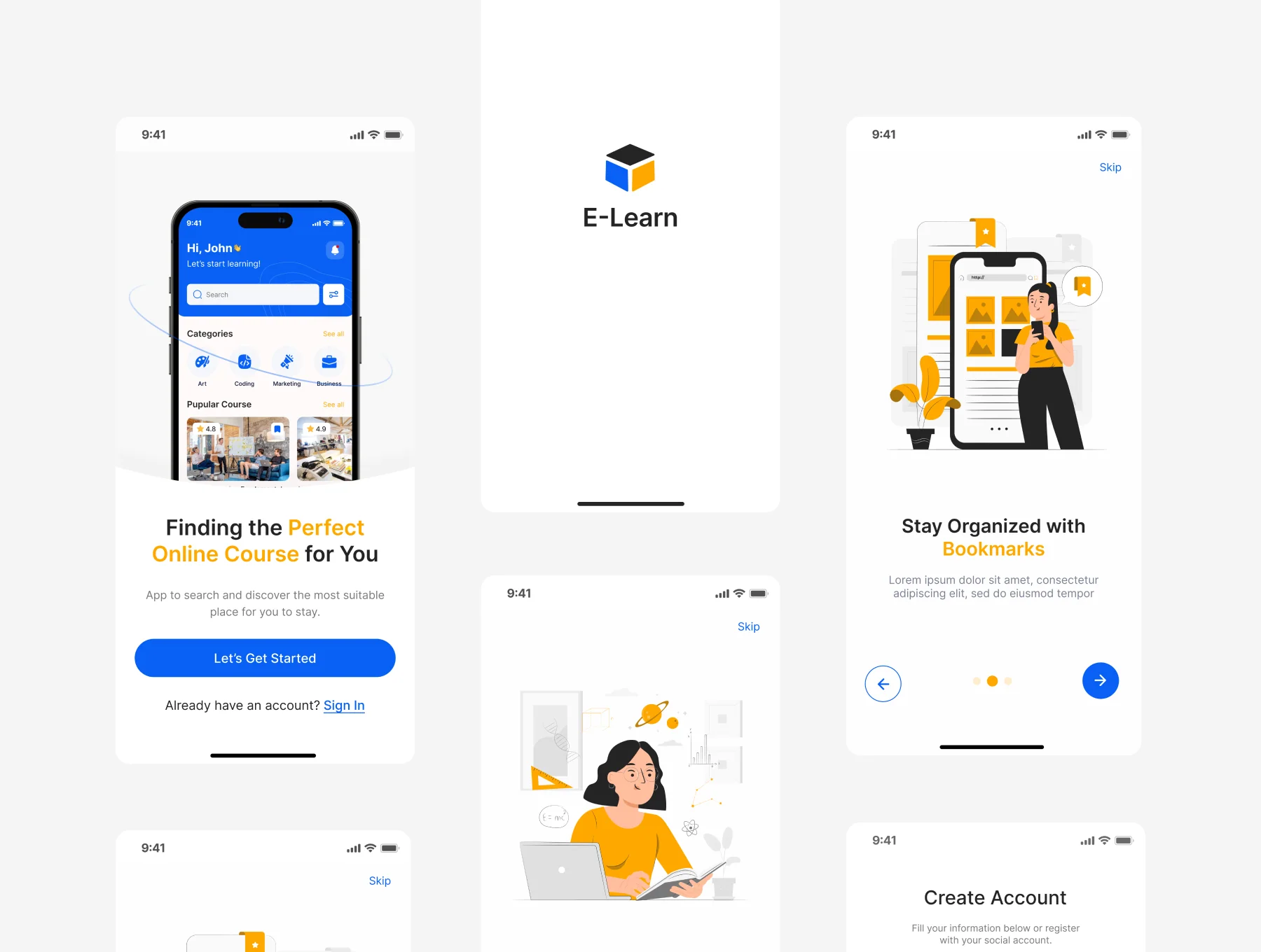 Online Learning  App UI Kit 2