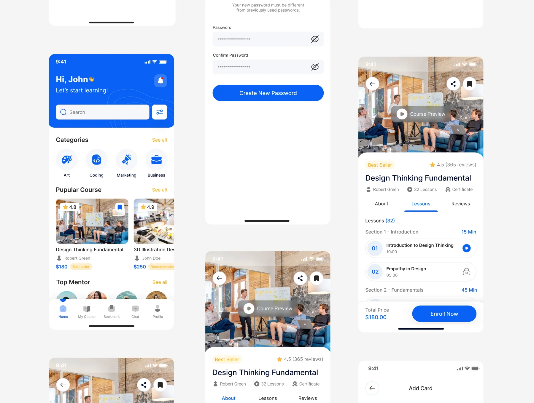 Online Learning  App UI Kit 4
