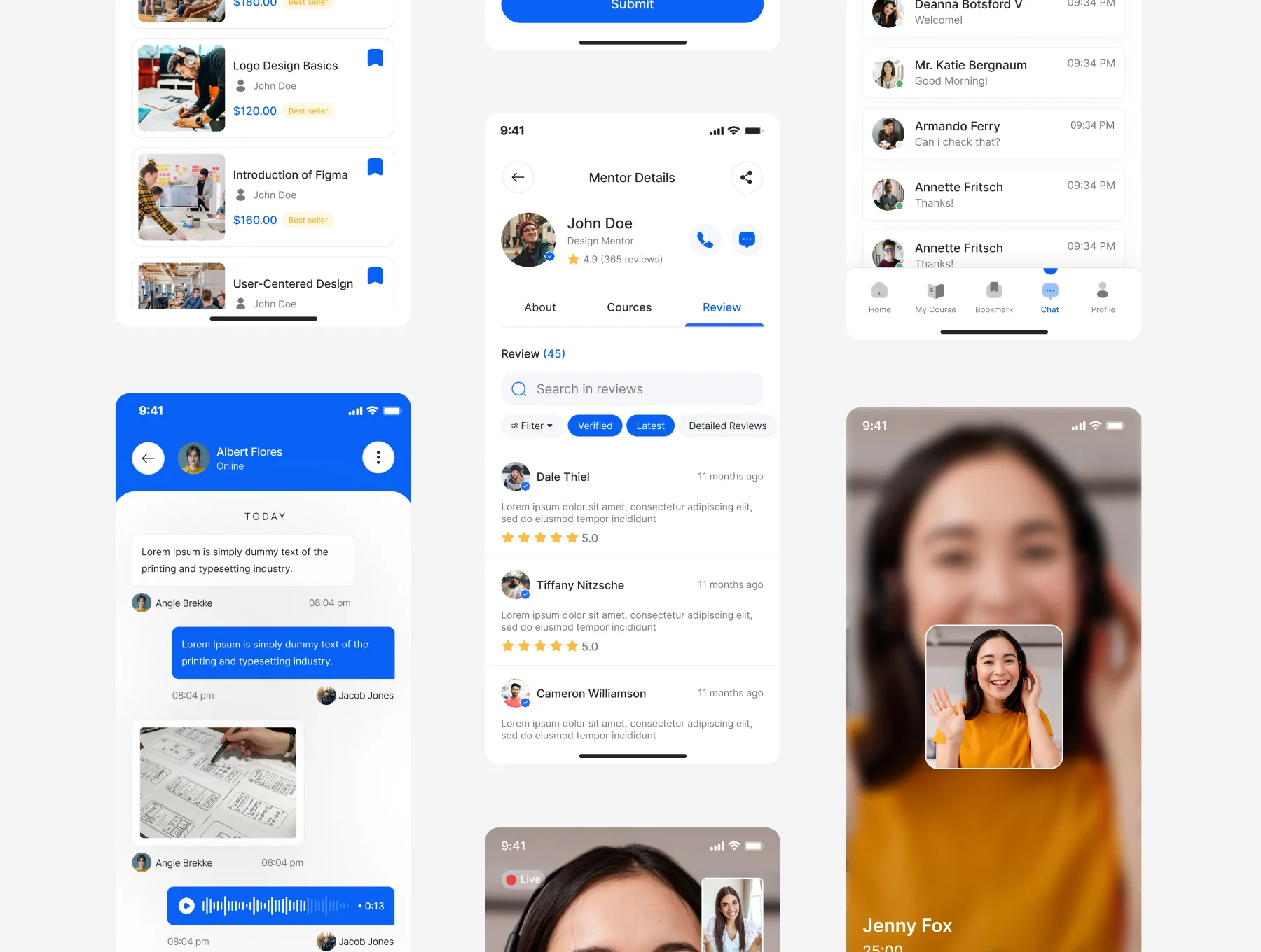 Online Learning  App UI Kit 8