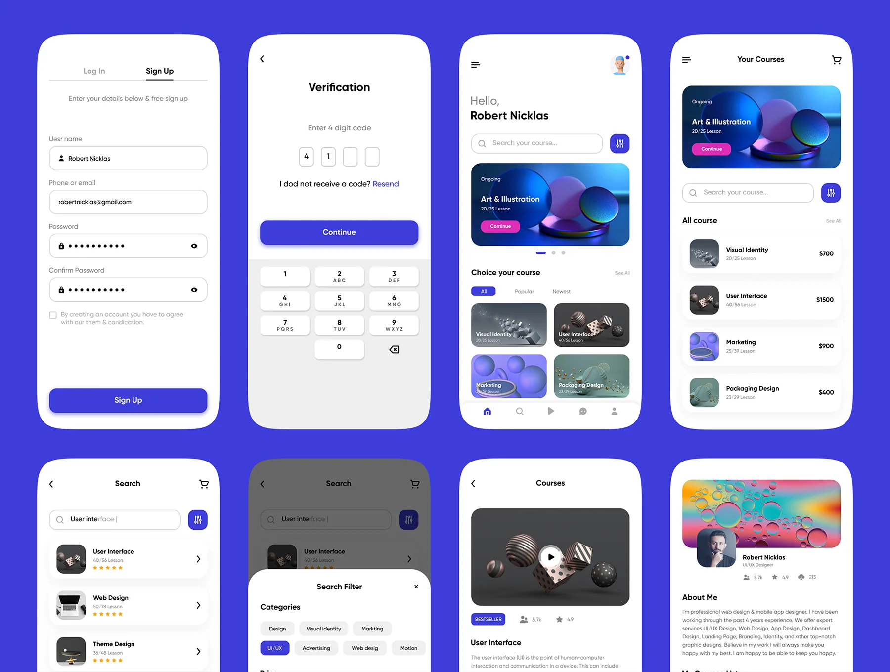 Online learning course app 5