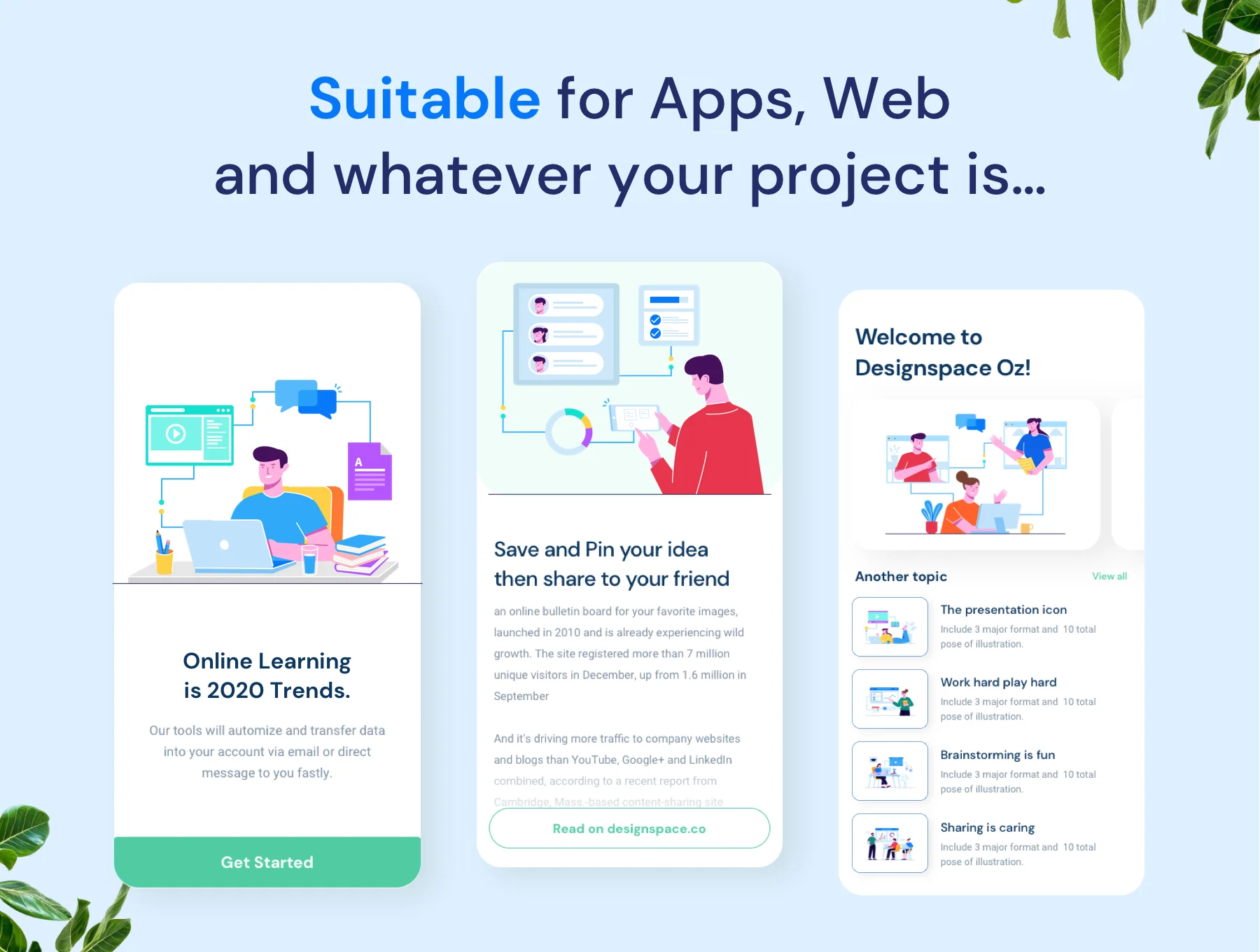 Online Learning Illustration Template 2
