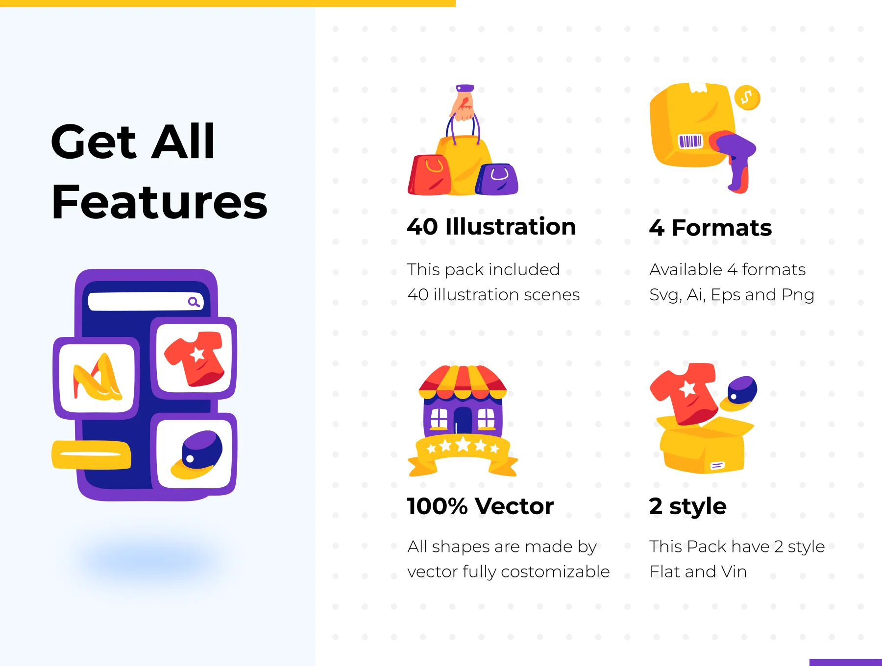 Online shopping Illustration - Bukeicon 2.0 series 2