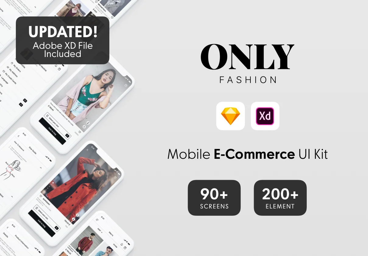 ONLY Fashion Mobile E-Commerce UI Kit