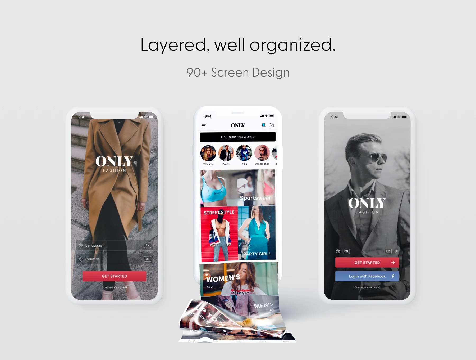 ONLY Fashion Mobile E-Commerce UI Kit 2