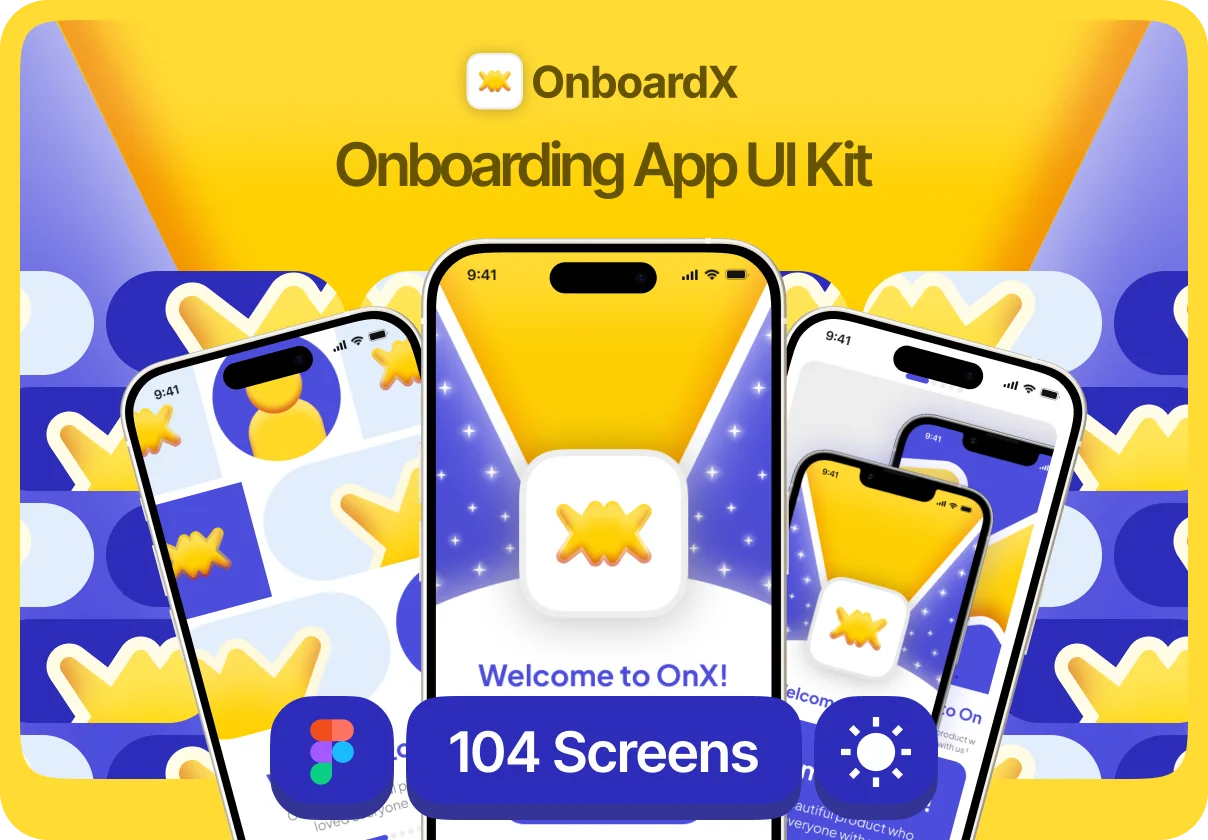 OnboardX - Onboarding App UI Kit