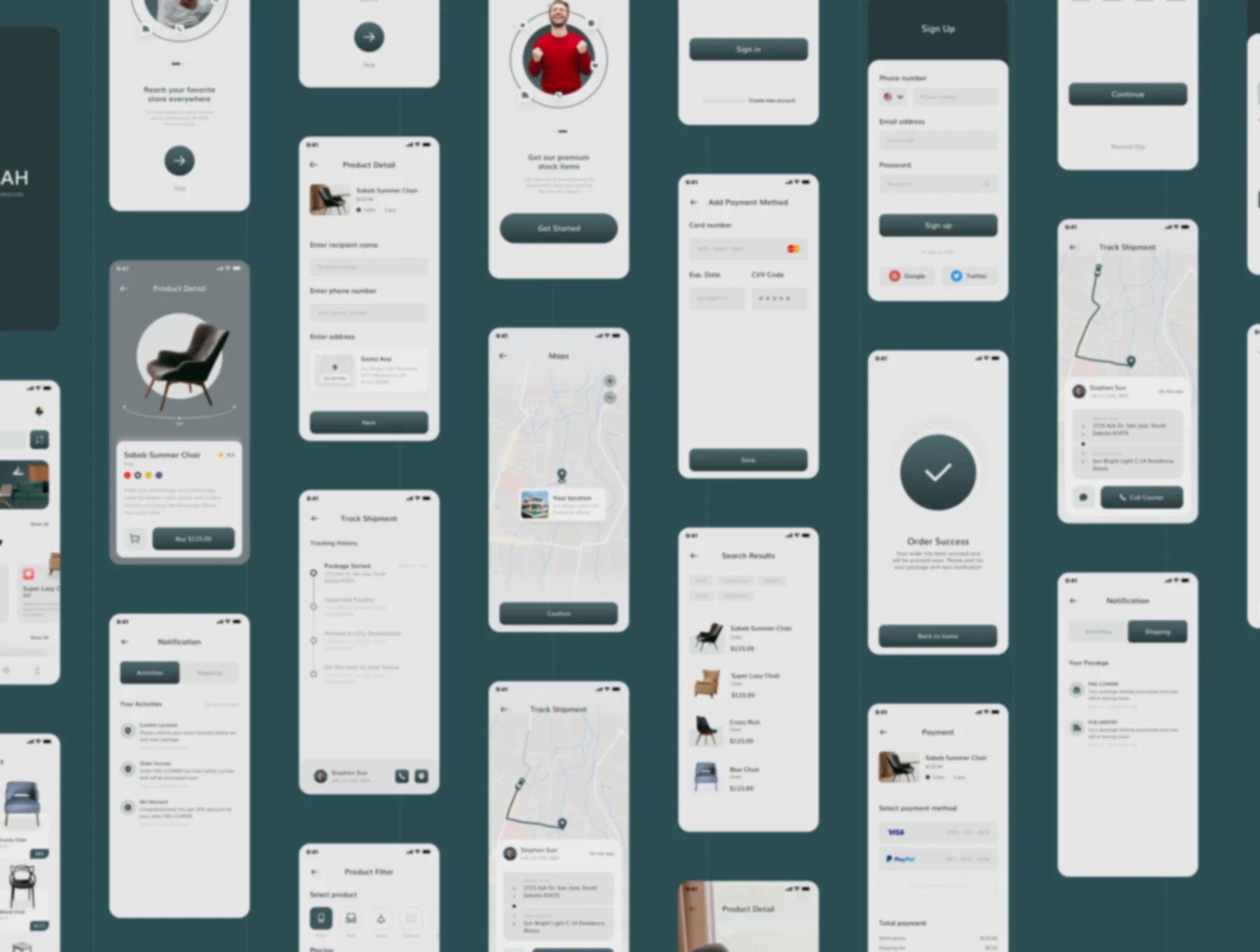 Oomah - Furniture Apps UI KIT 5