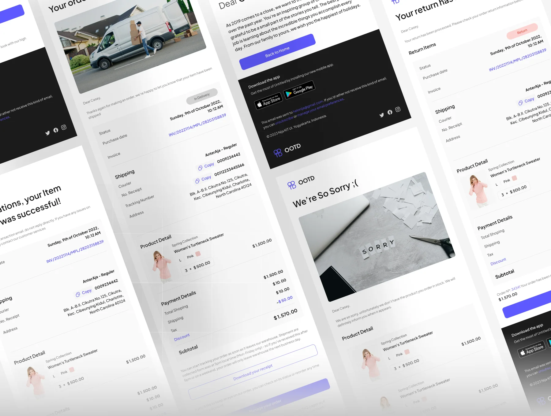 OOTD ~ E-Commerce Email Template Kit 7