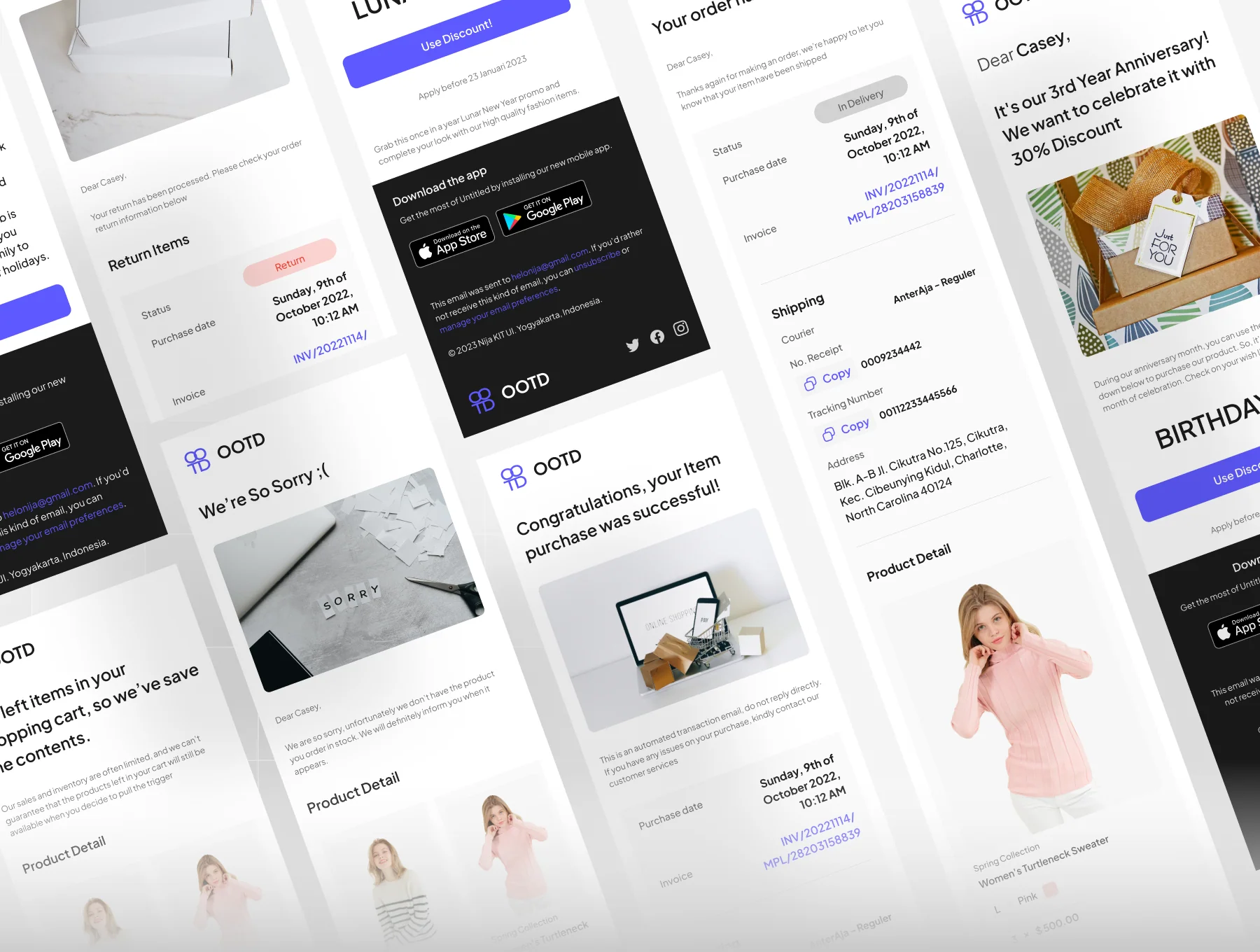 OOTD ~ E-Commerce Email Template Kit 8