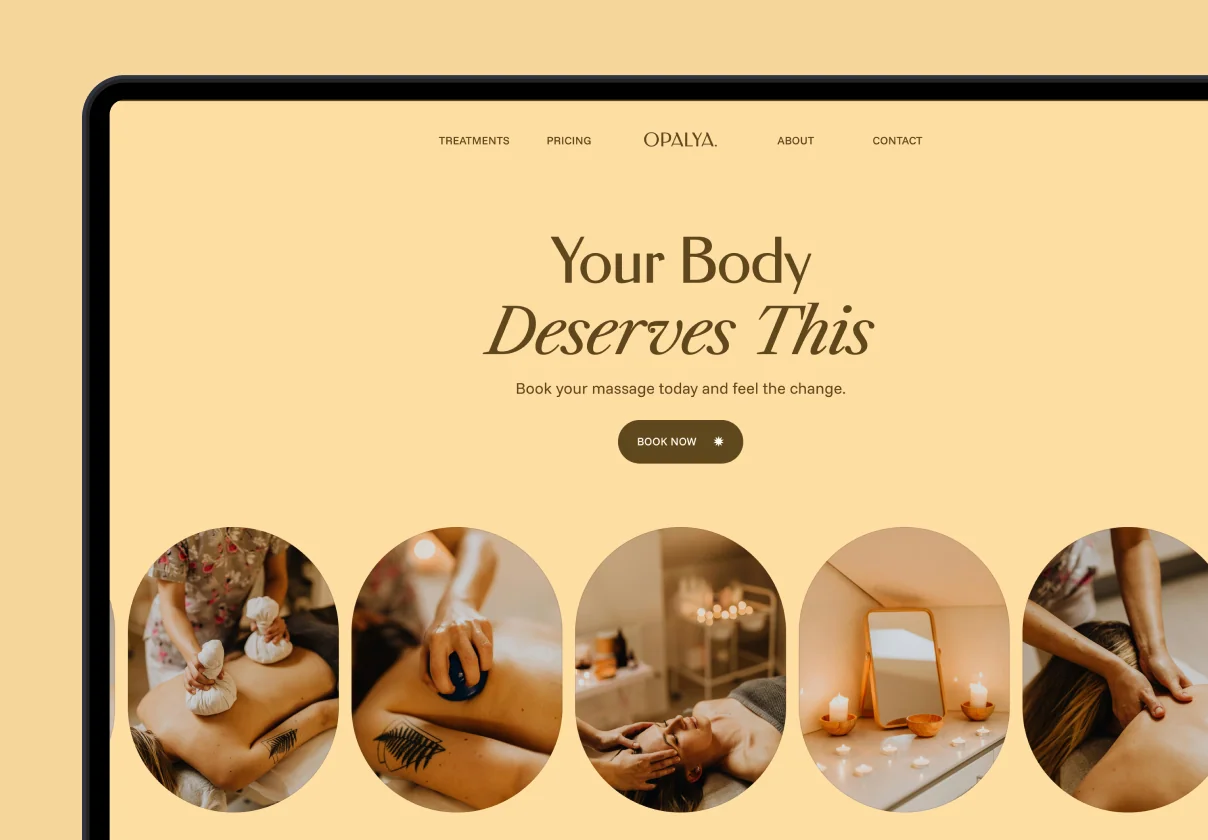 Opalya – Massage Salon Website