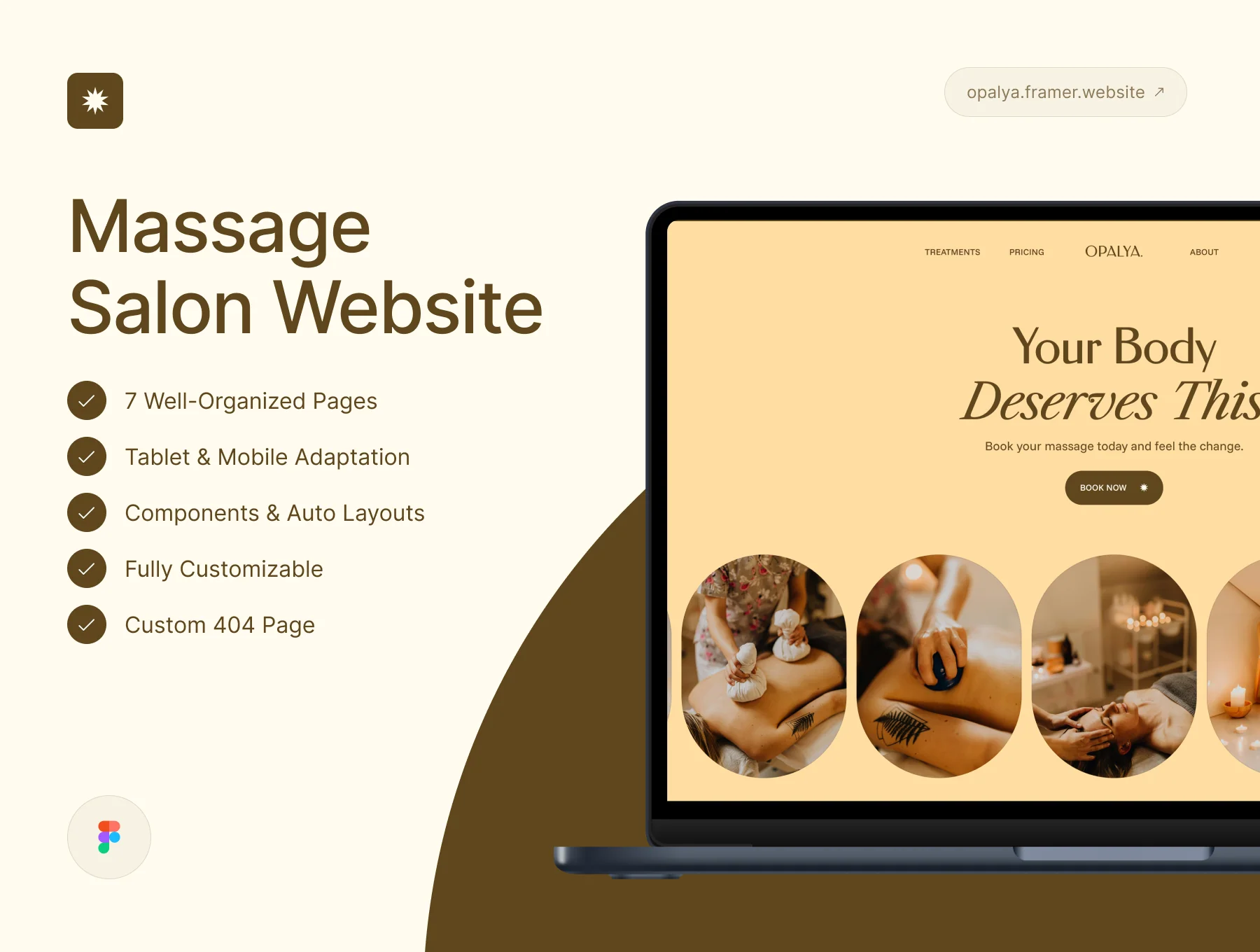Opalya – Massage Salon Website