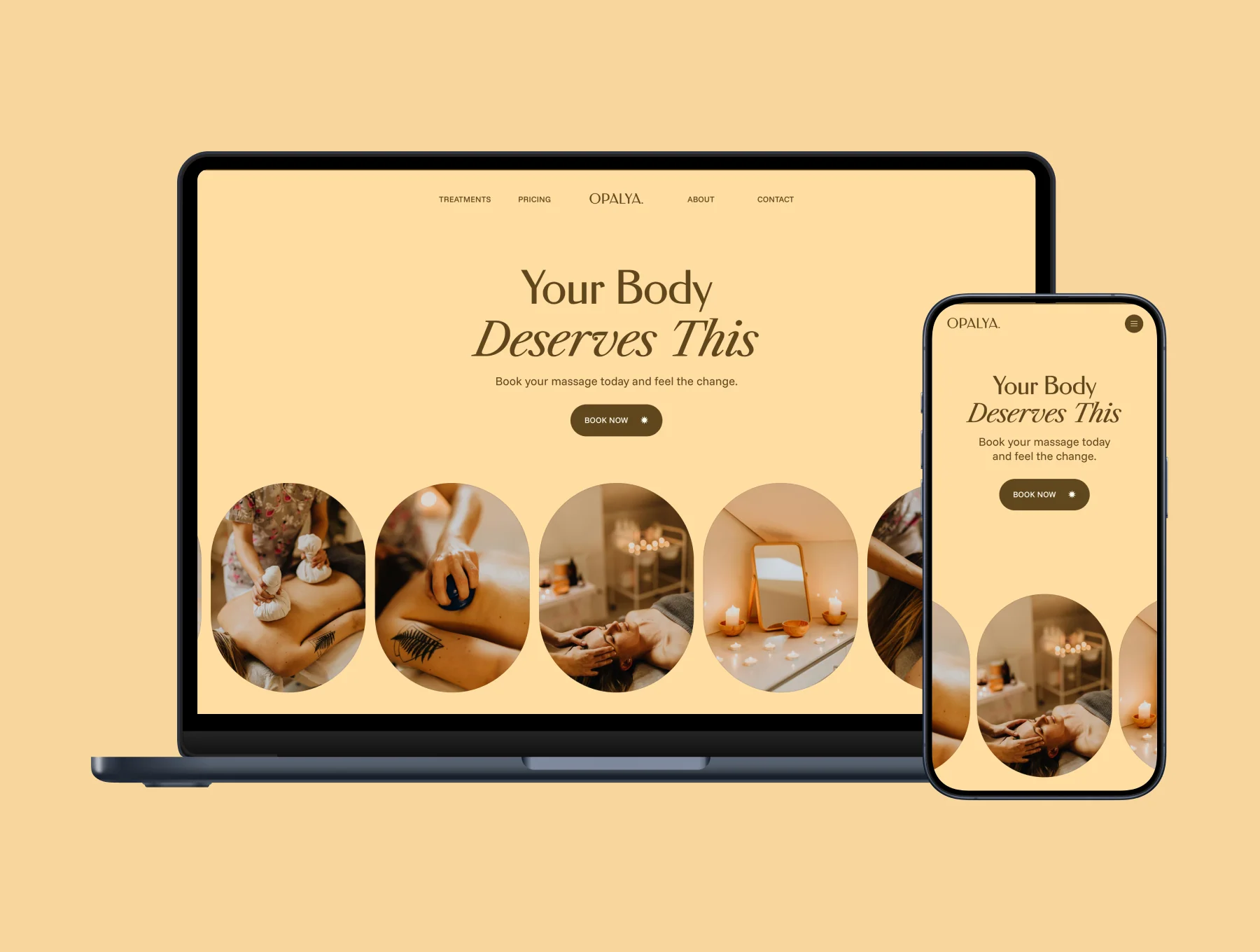Opalya – Massage Salon Website 6