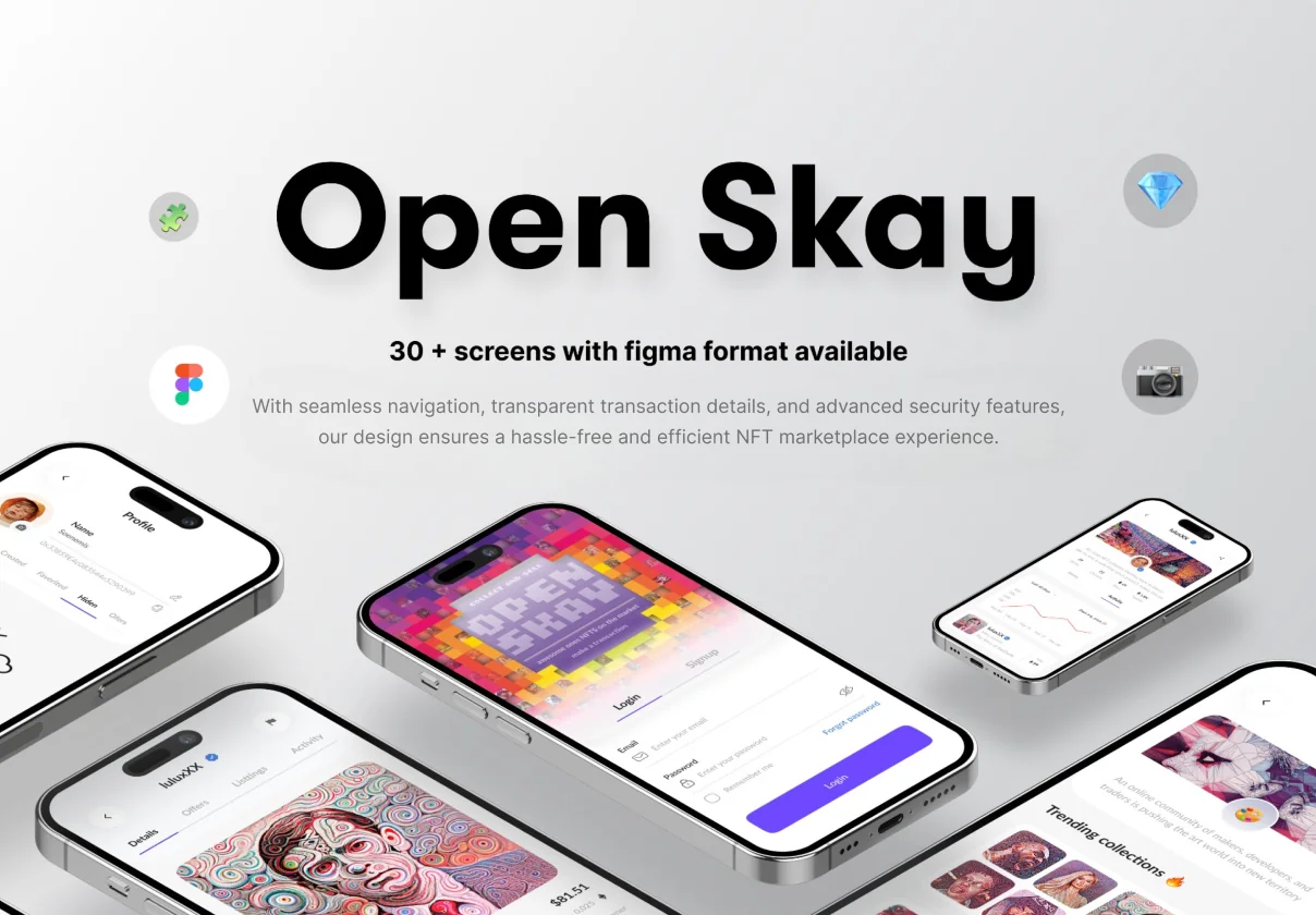 Open Skay - Nft UI Kit Mobile