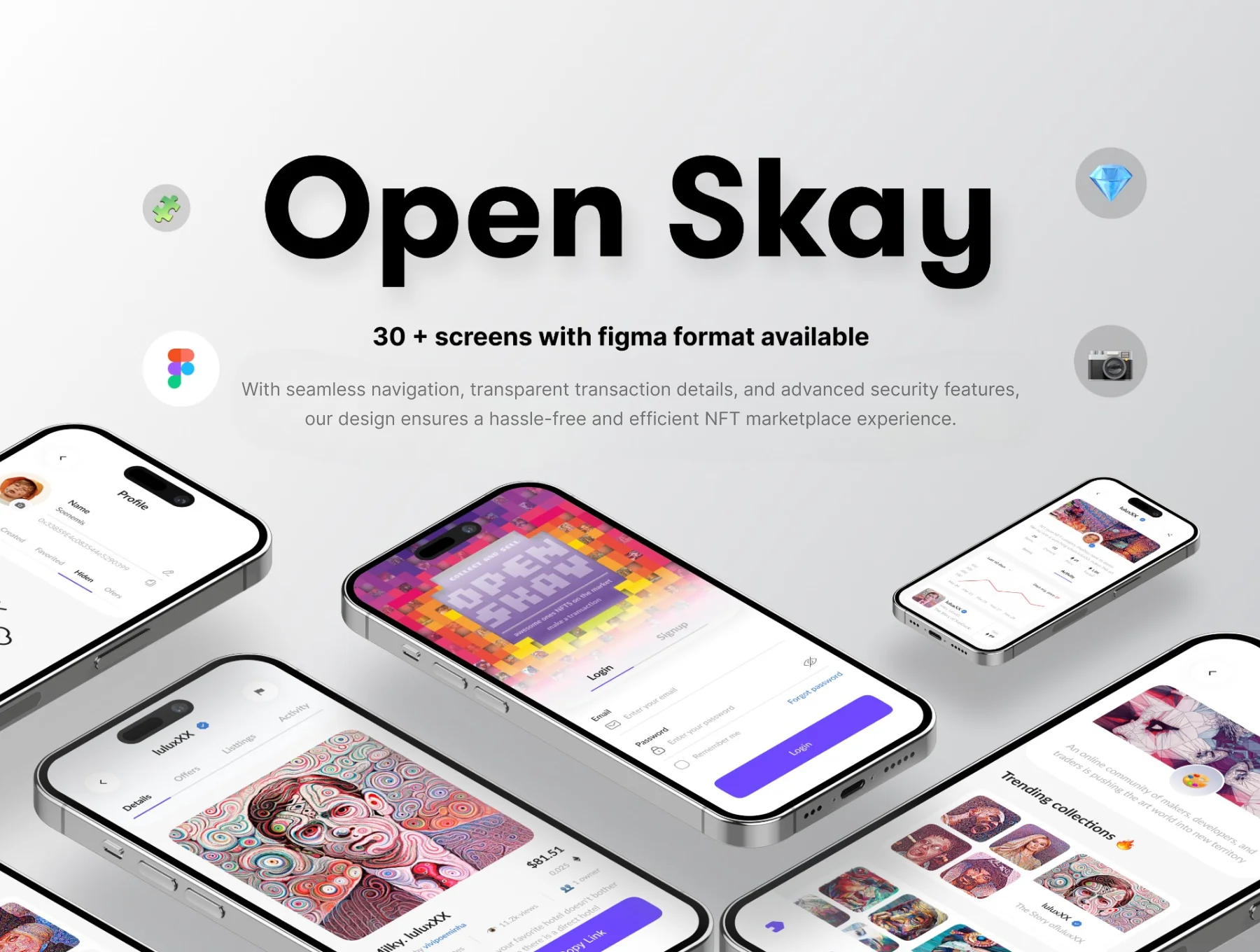 Open Skay - Nft UI Kit Mobile